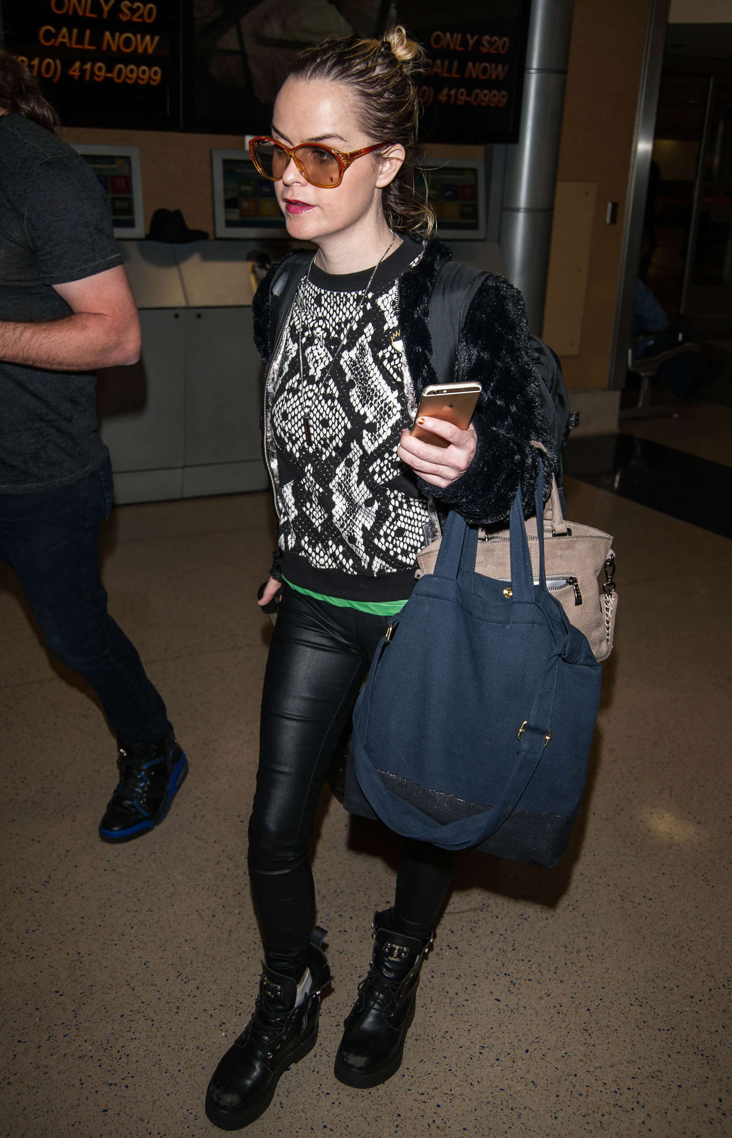 Taryn Manning at LAX Airport