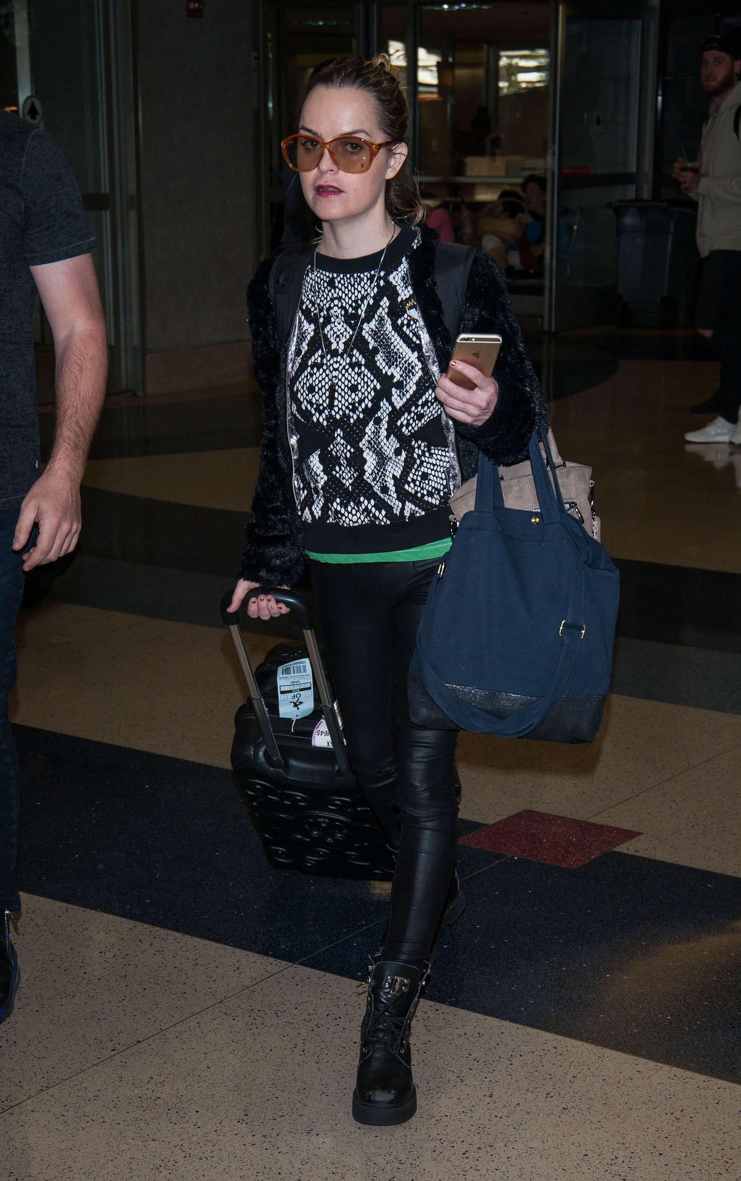 Taryn Manning at LAX Airport