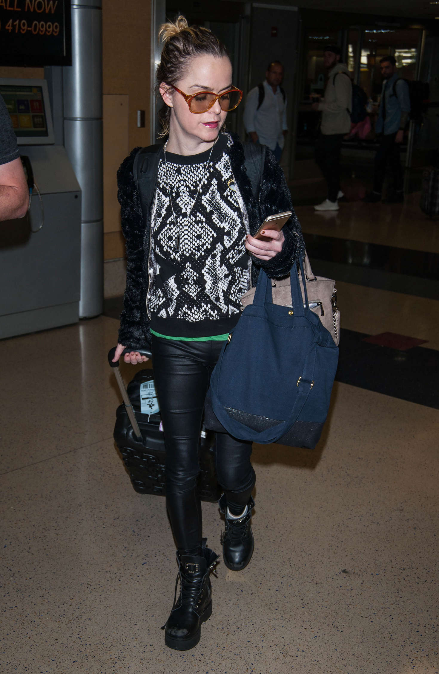 Taryn Manning at LAX Airport