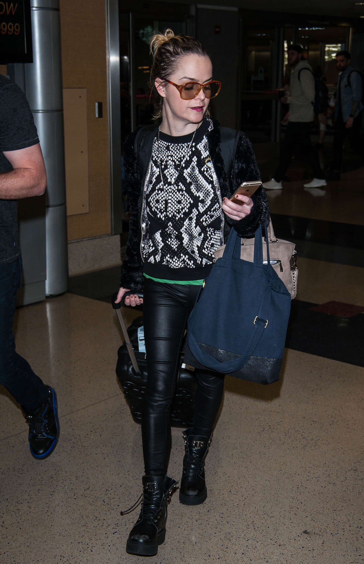 Taryn Manning at LAX Airport