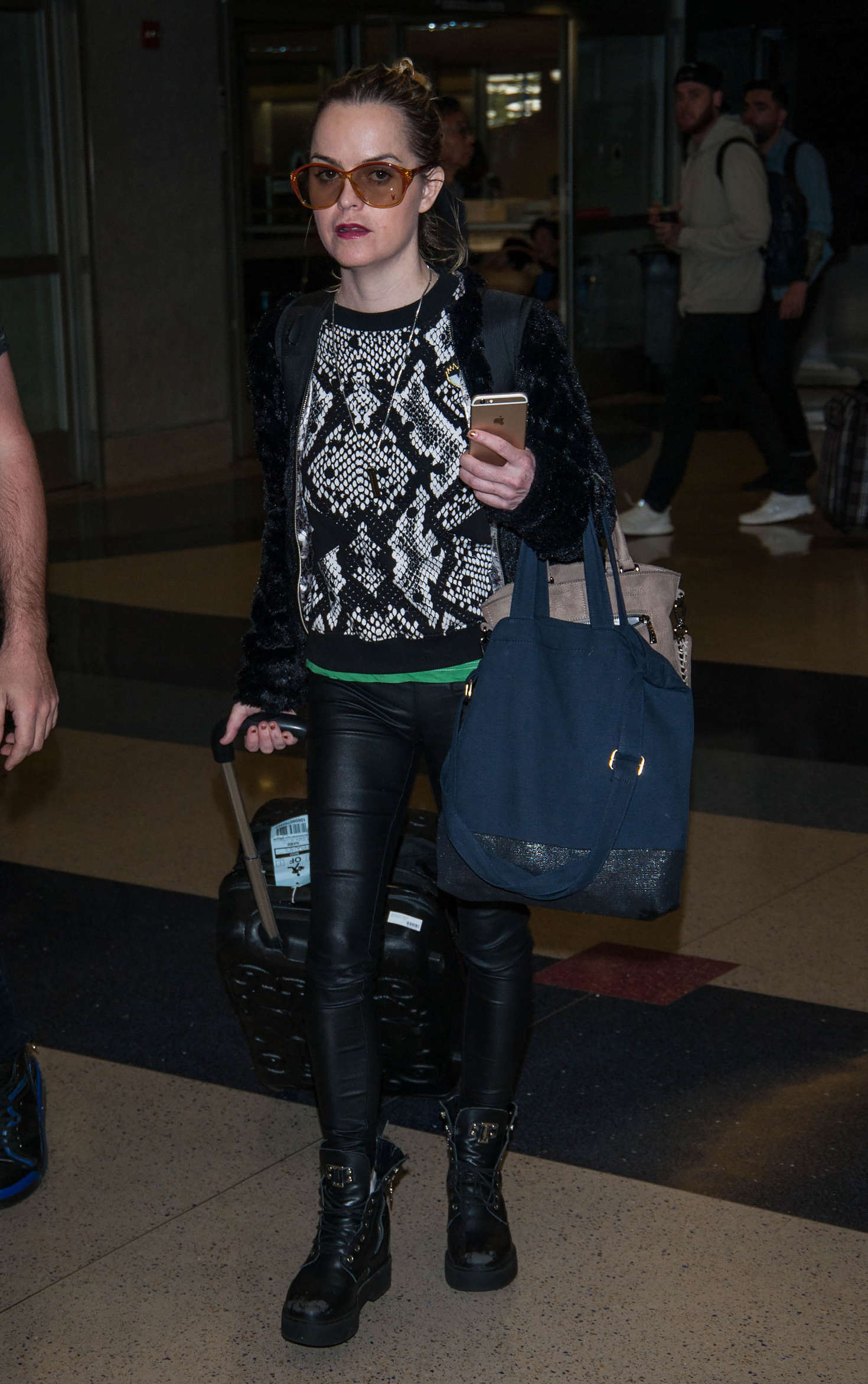 Taryn Manning at LAX Airport