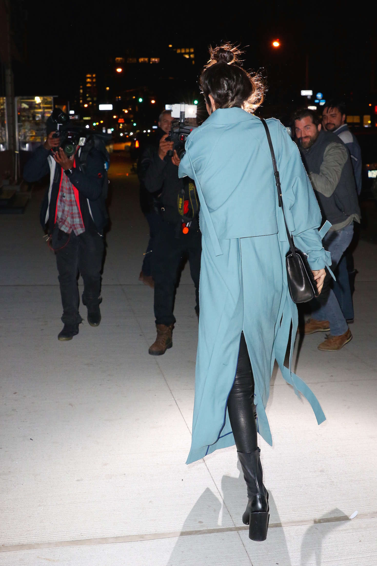 Kendall Jenner in Long Coat out in New York