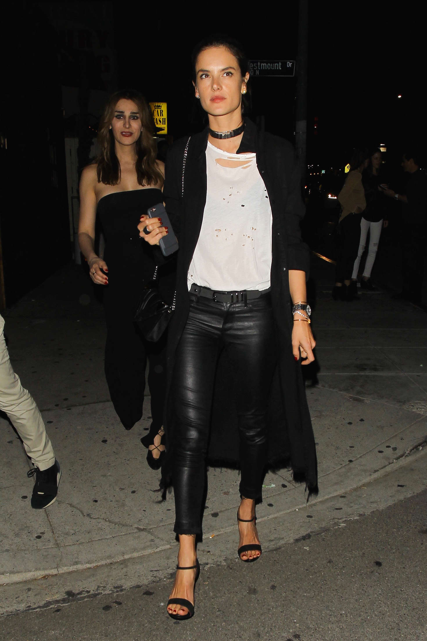 Alessandra Ambrosio arriving at The Nice Guy