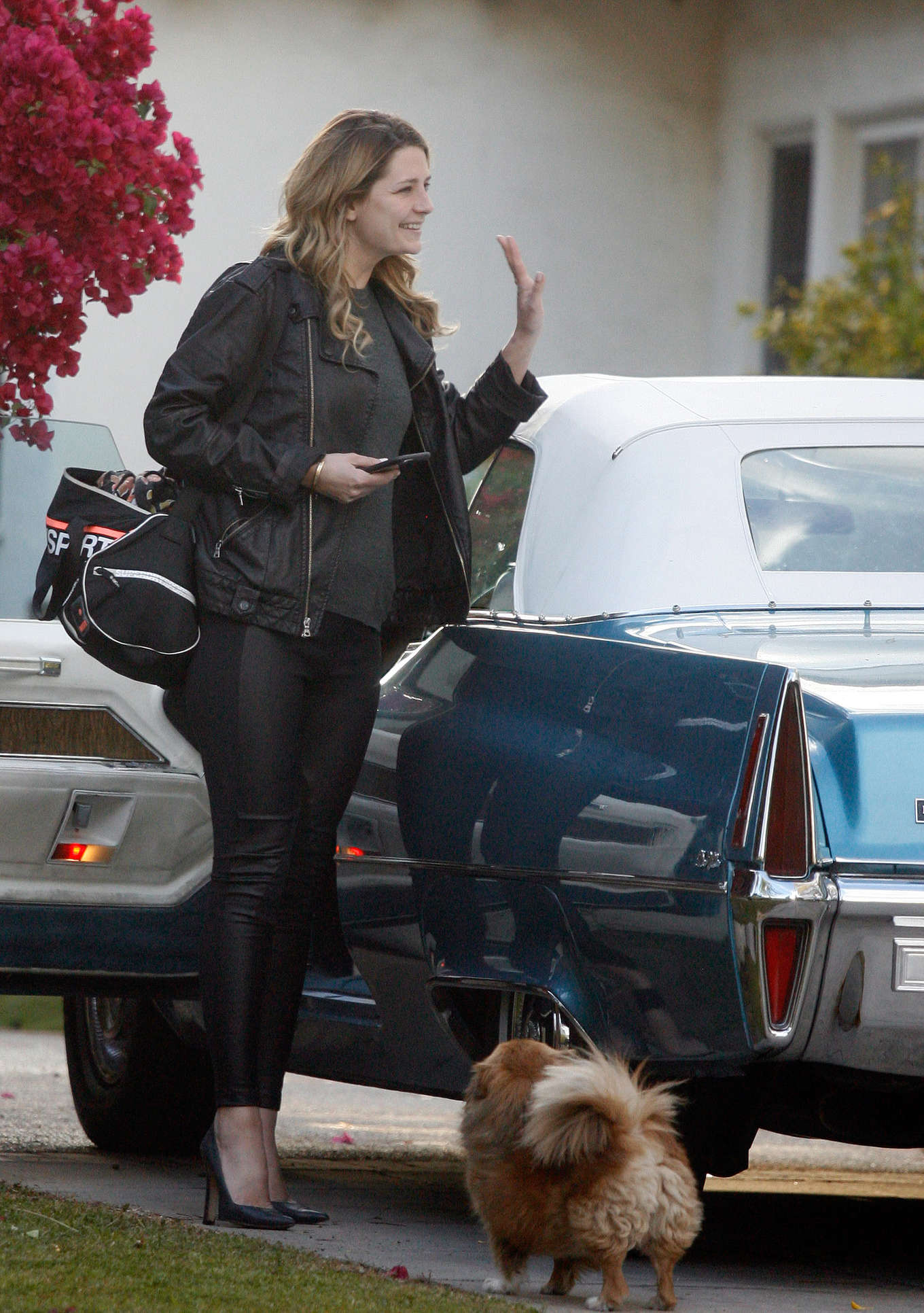 Mischa Barton at a gas station in LA