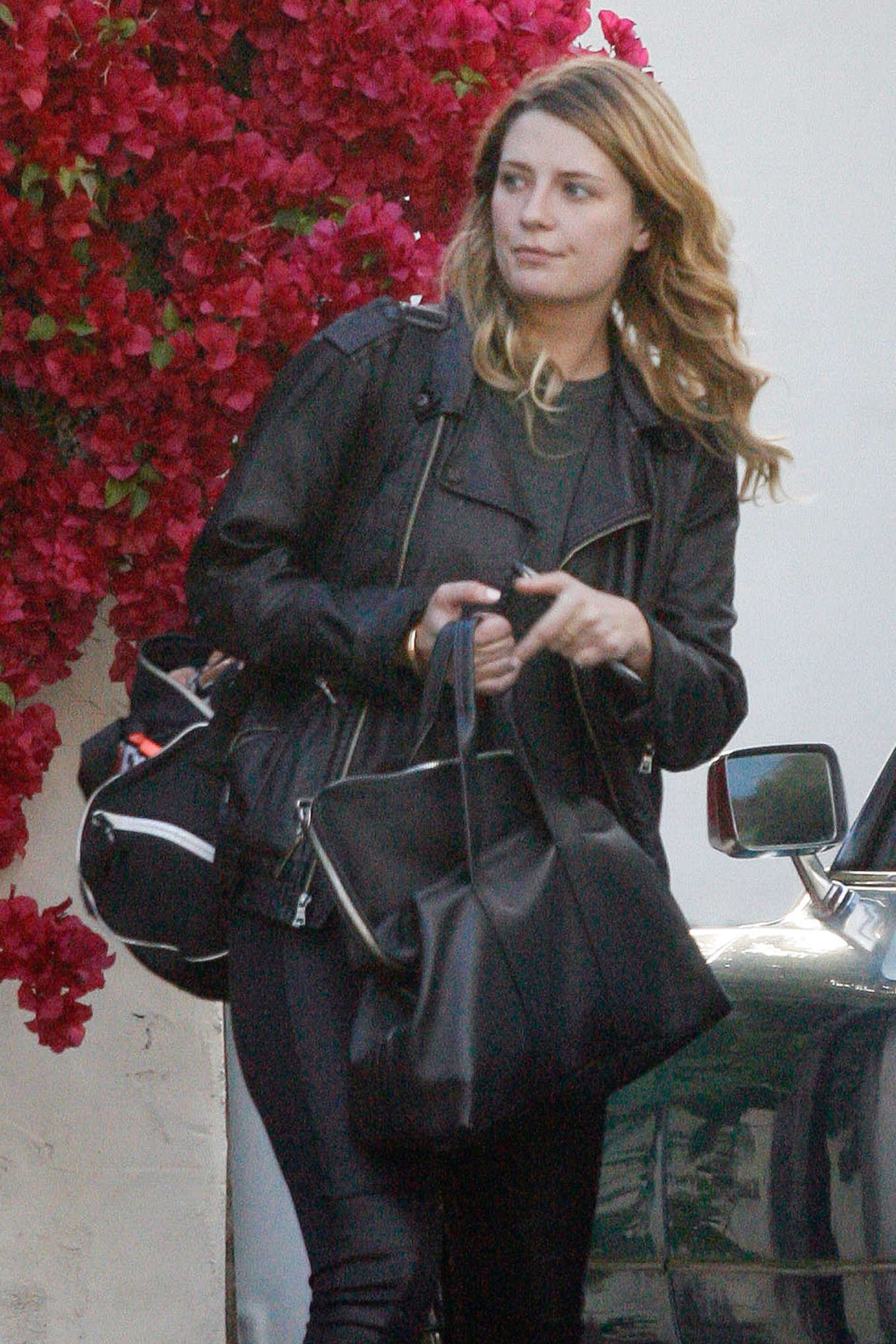 Mischa Barton at a gas station in LA