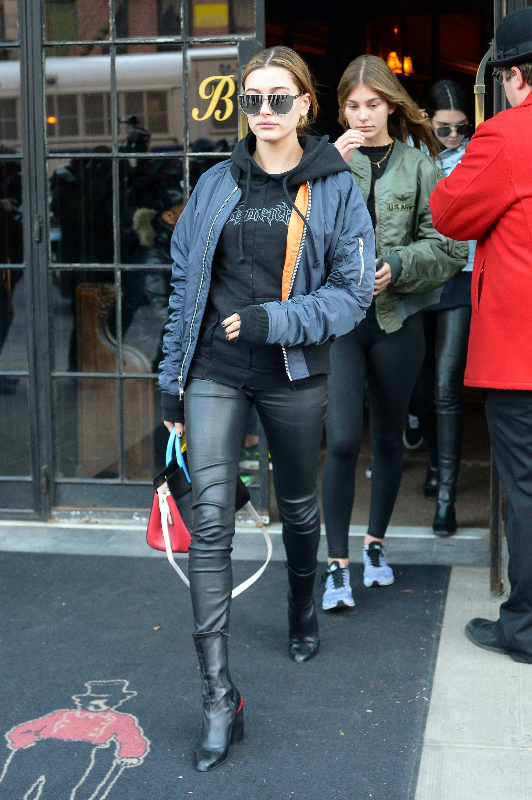 Hailey Baldwin leaving the Bowery Hotel