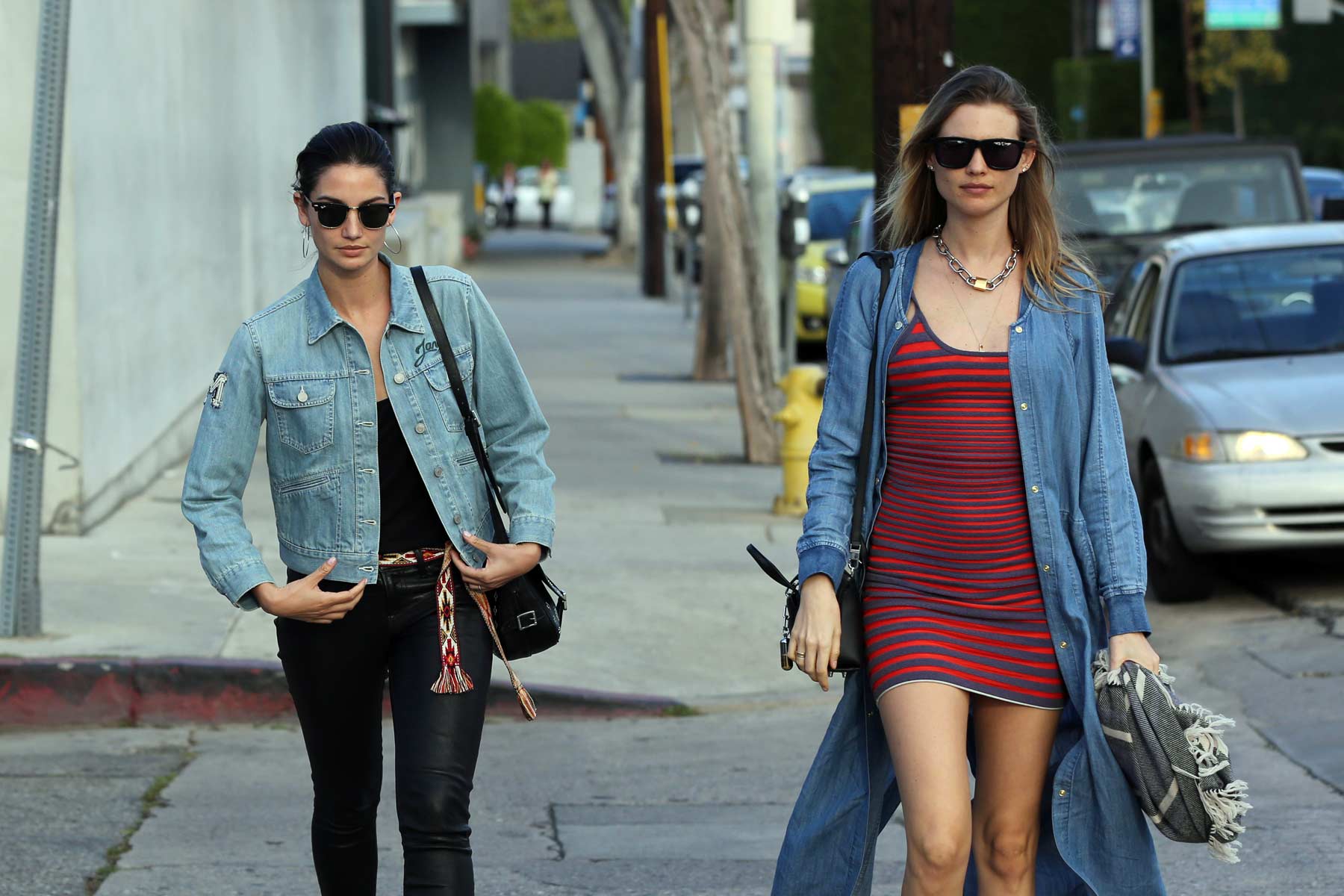 Lily Aldridge lunch and shopping in West Hollywood