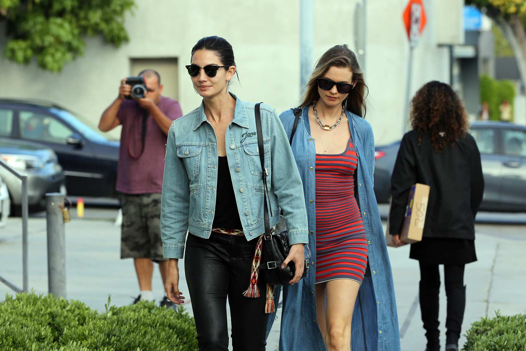 Lily Aldridge lunch and shopping in West Hollywood