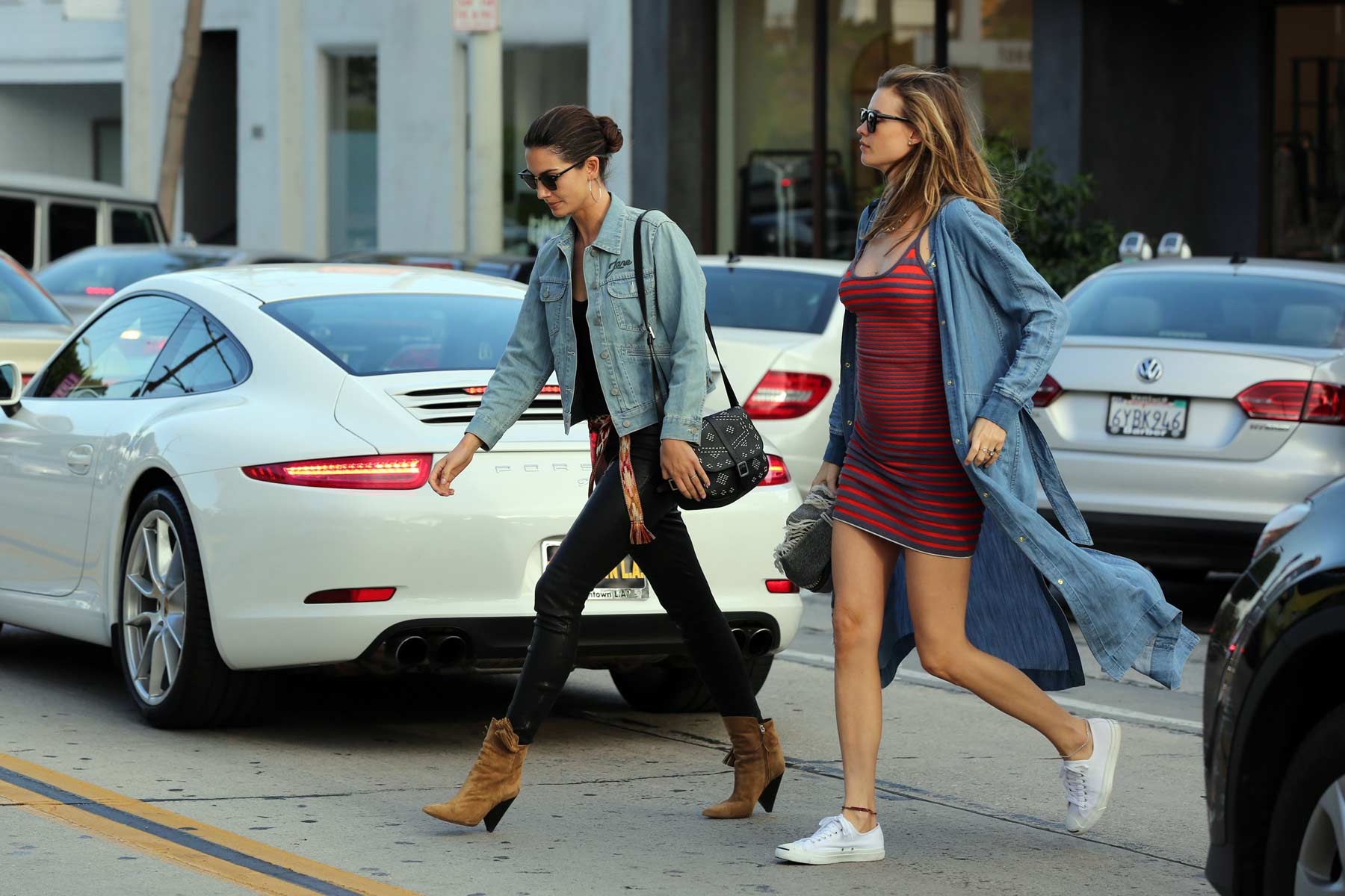 Lily Aldridge lunch and shopping in West Hollywood