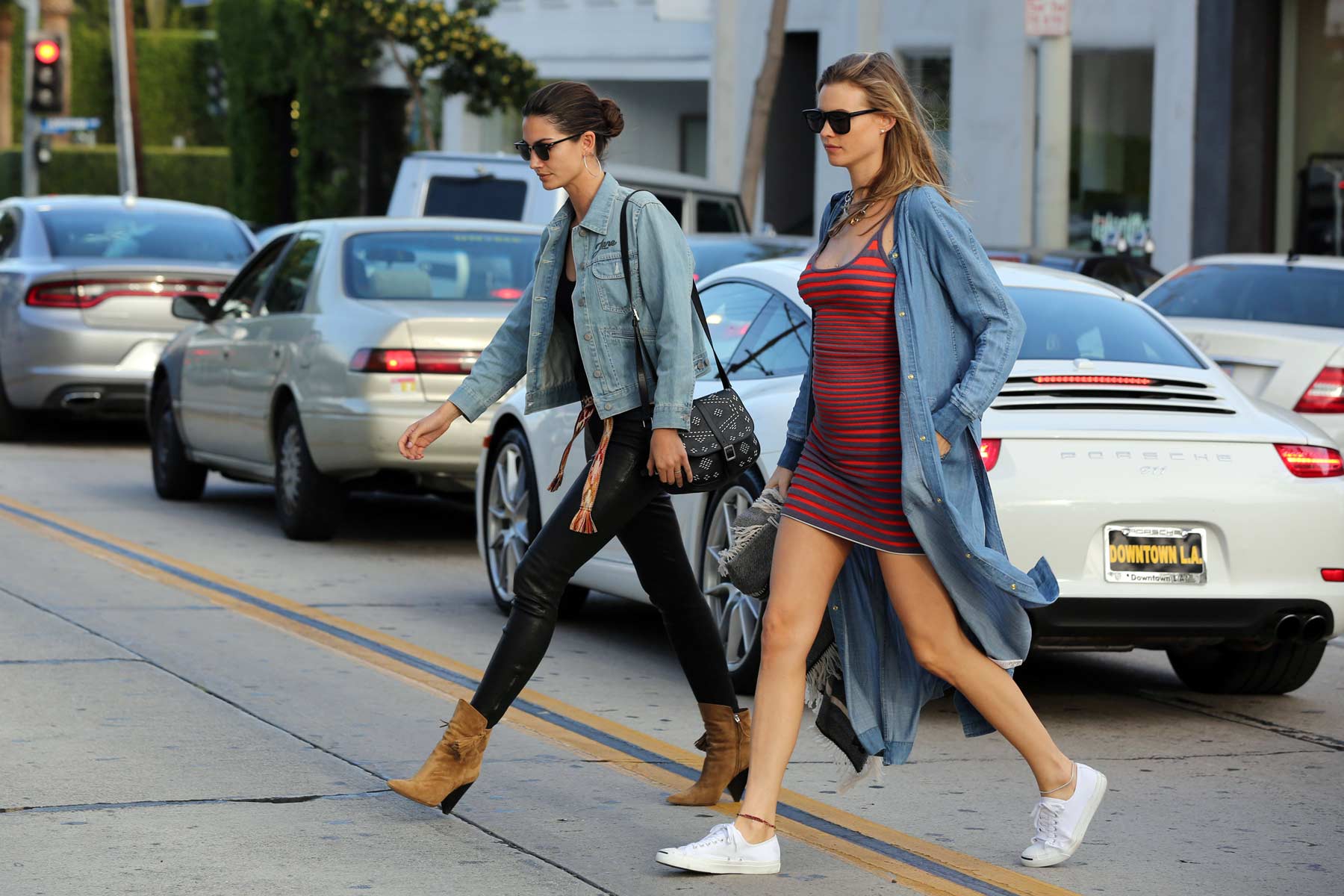 Lily Aldridge lunch and shopping in West Hollywood