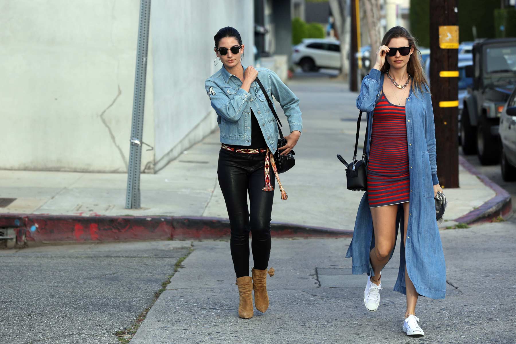 Lily Aldridge lunch and shopping in West Hollywood