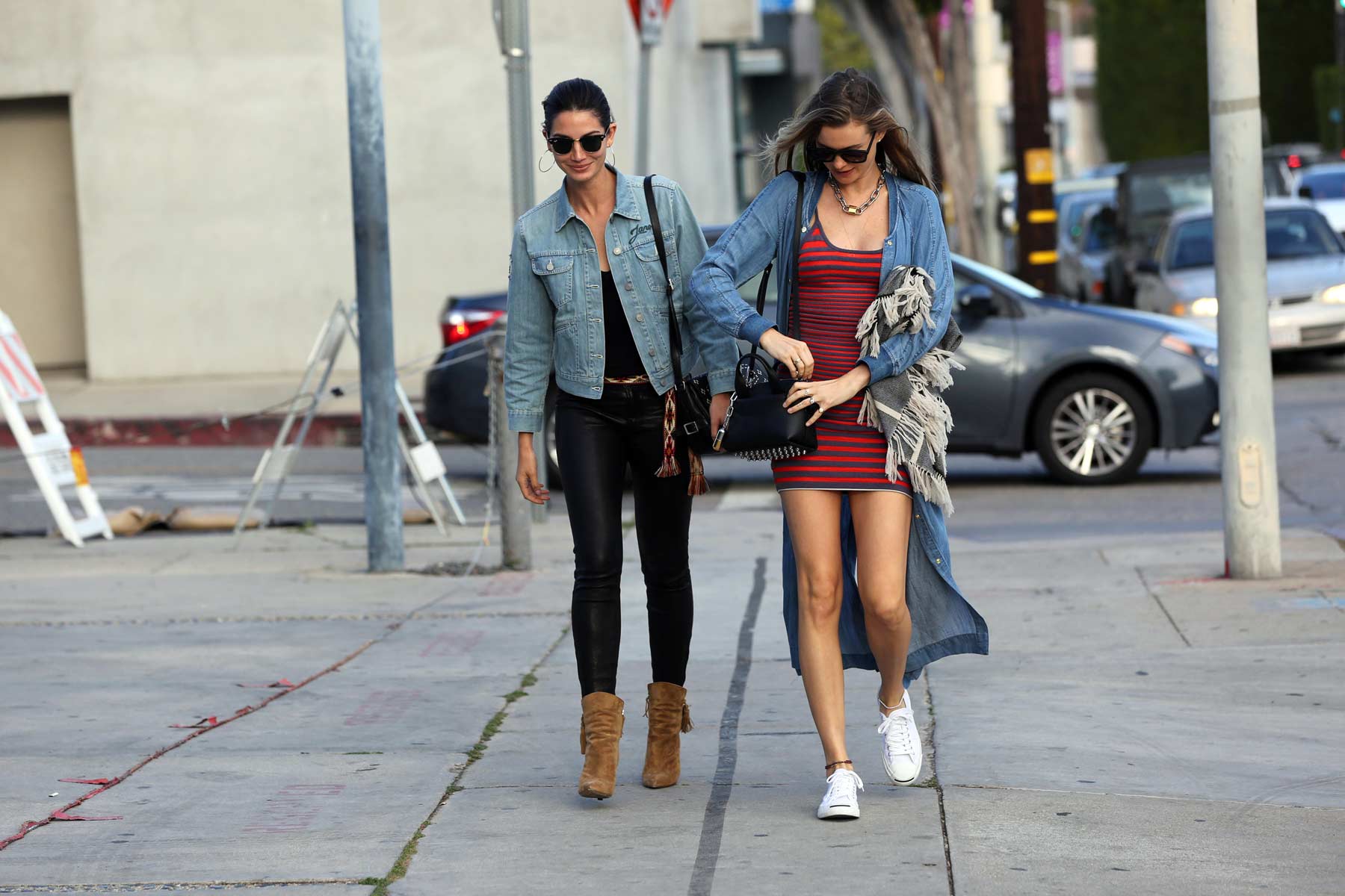 Lily Aldridge lunch and shopping in West Hollywood