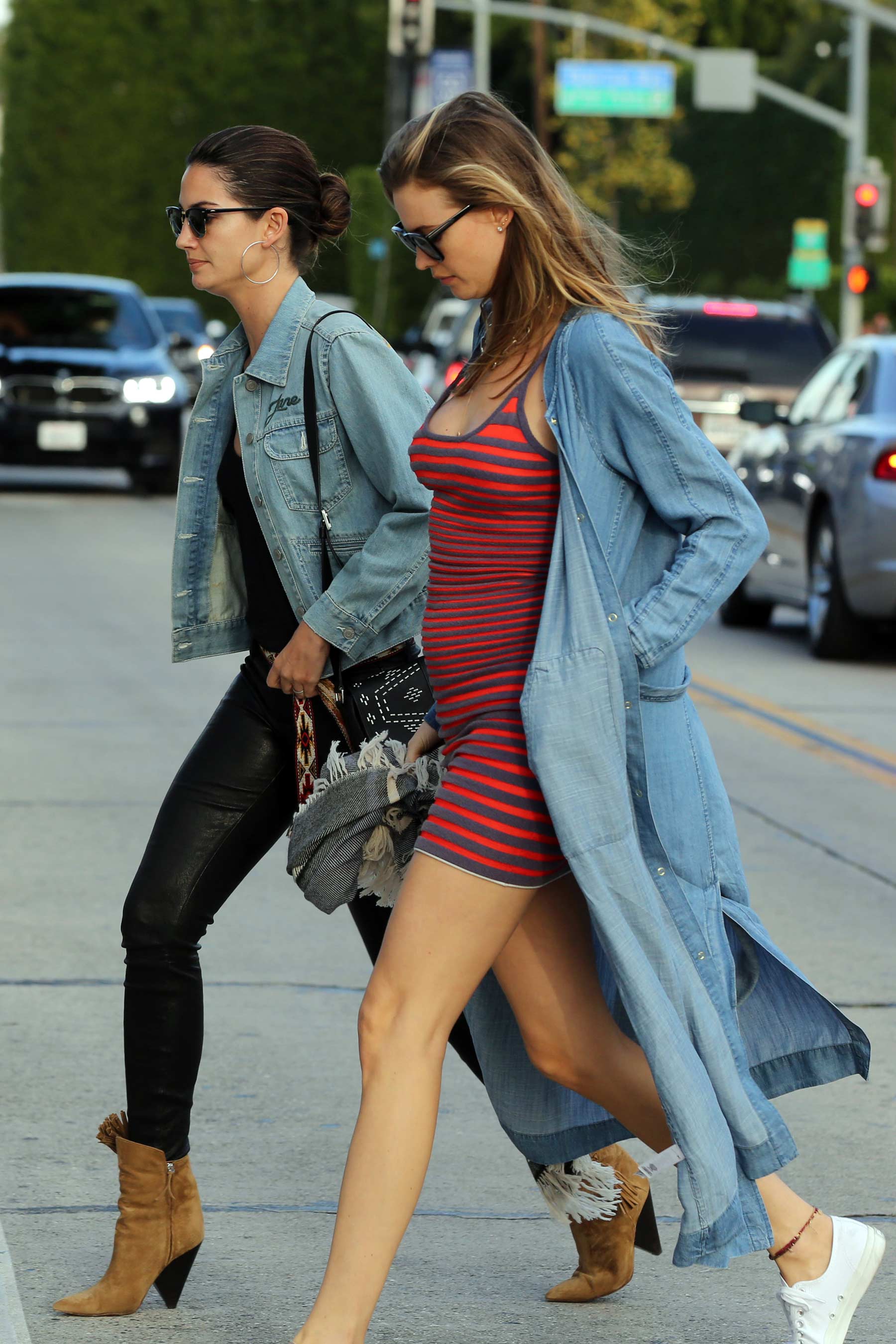 Lily Aldridge lunch and shopping in West Hollywood