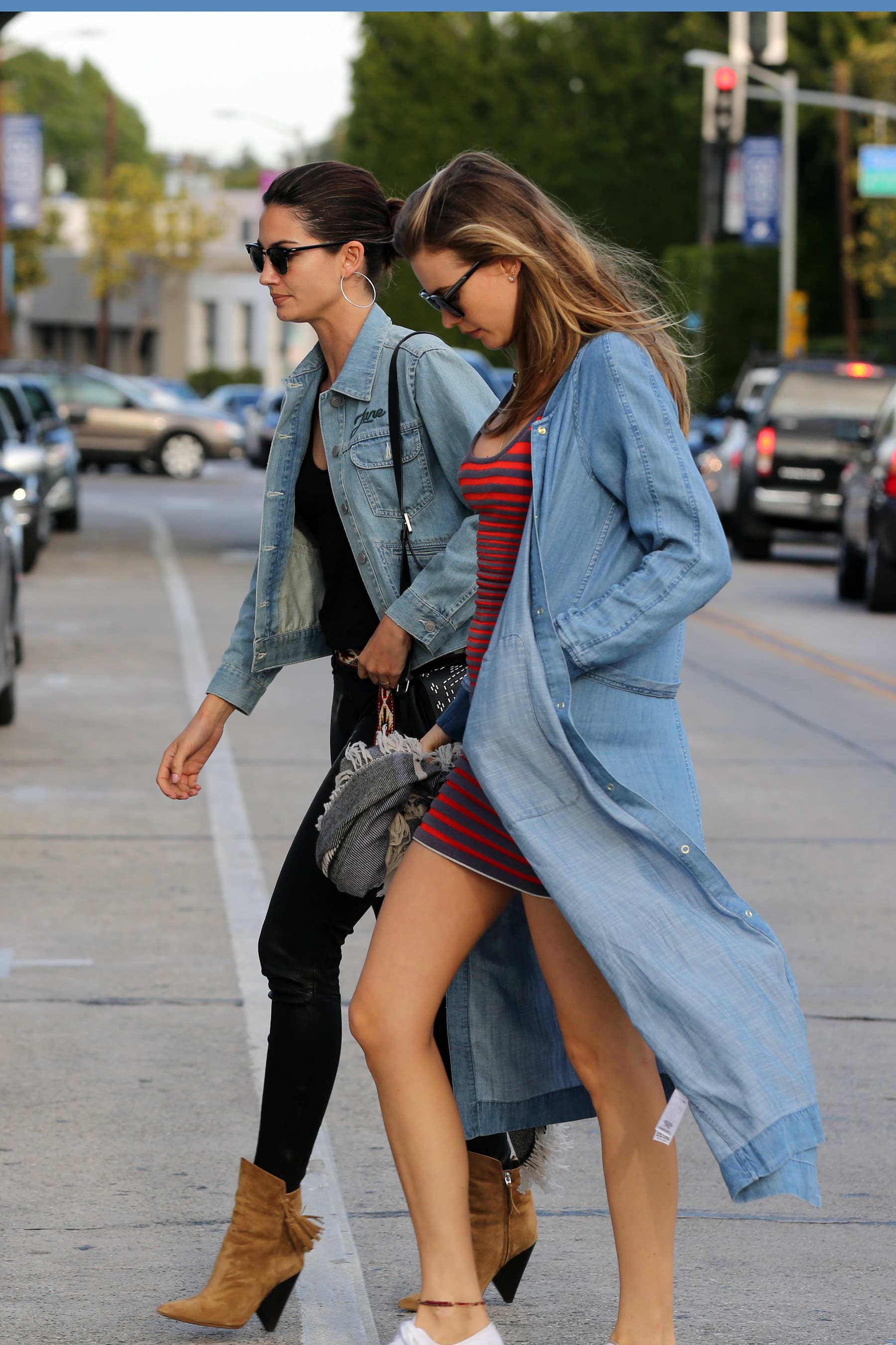 Lily Aldridge lunch and shopping in West Hollywood