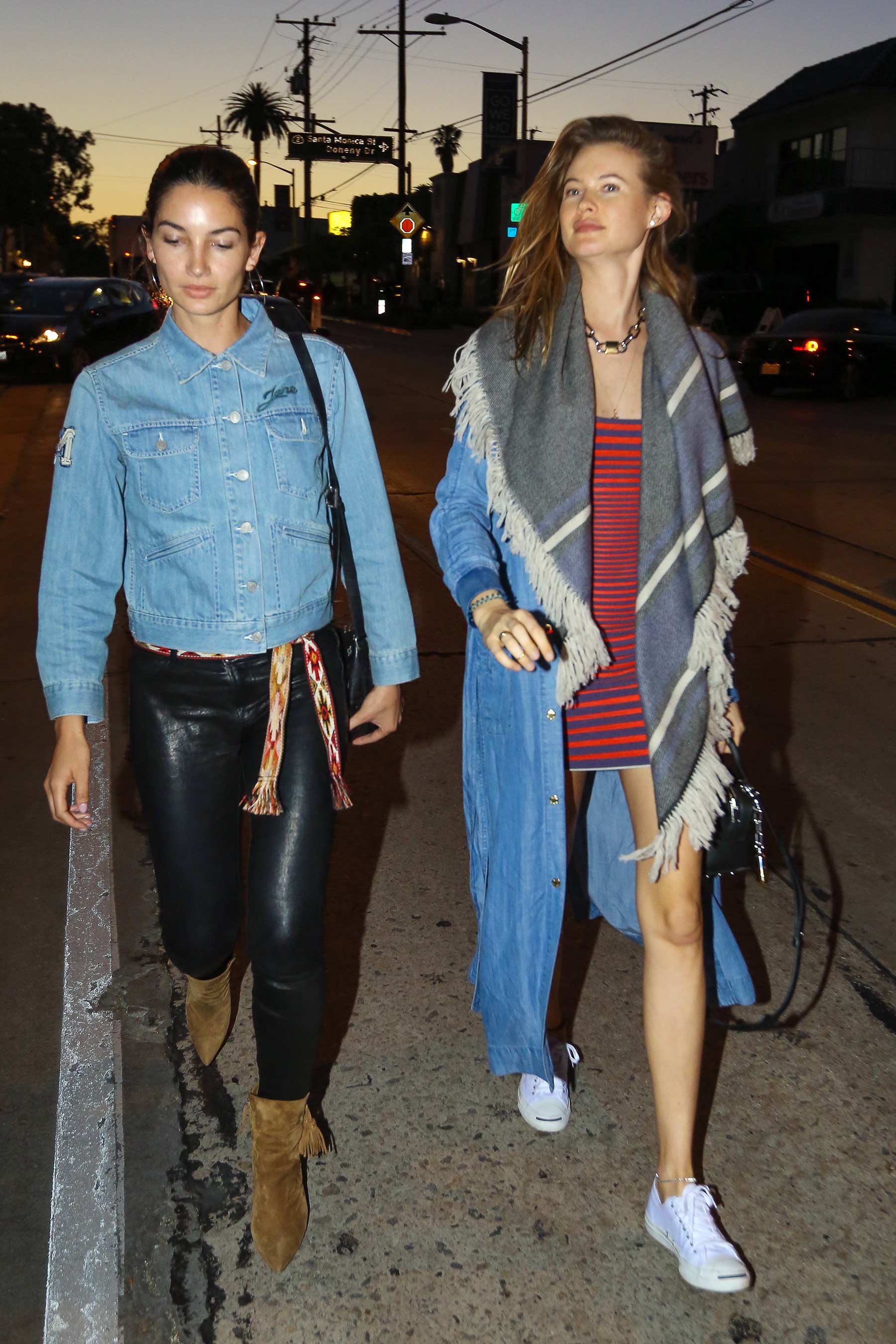 Lily Aldridge lunch and shopping in West Hollywood