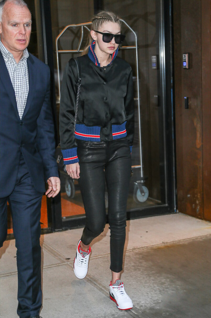 Gigi Hadid heading to the gym in New York City