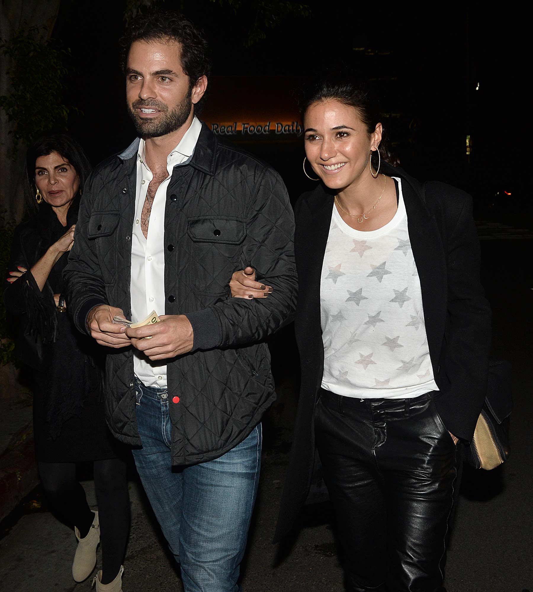 Emmanuelle Chriqui outside a Club