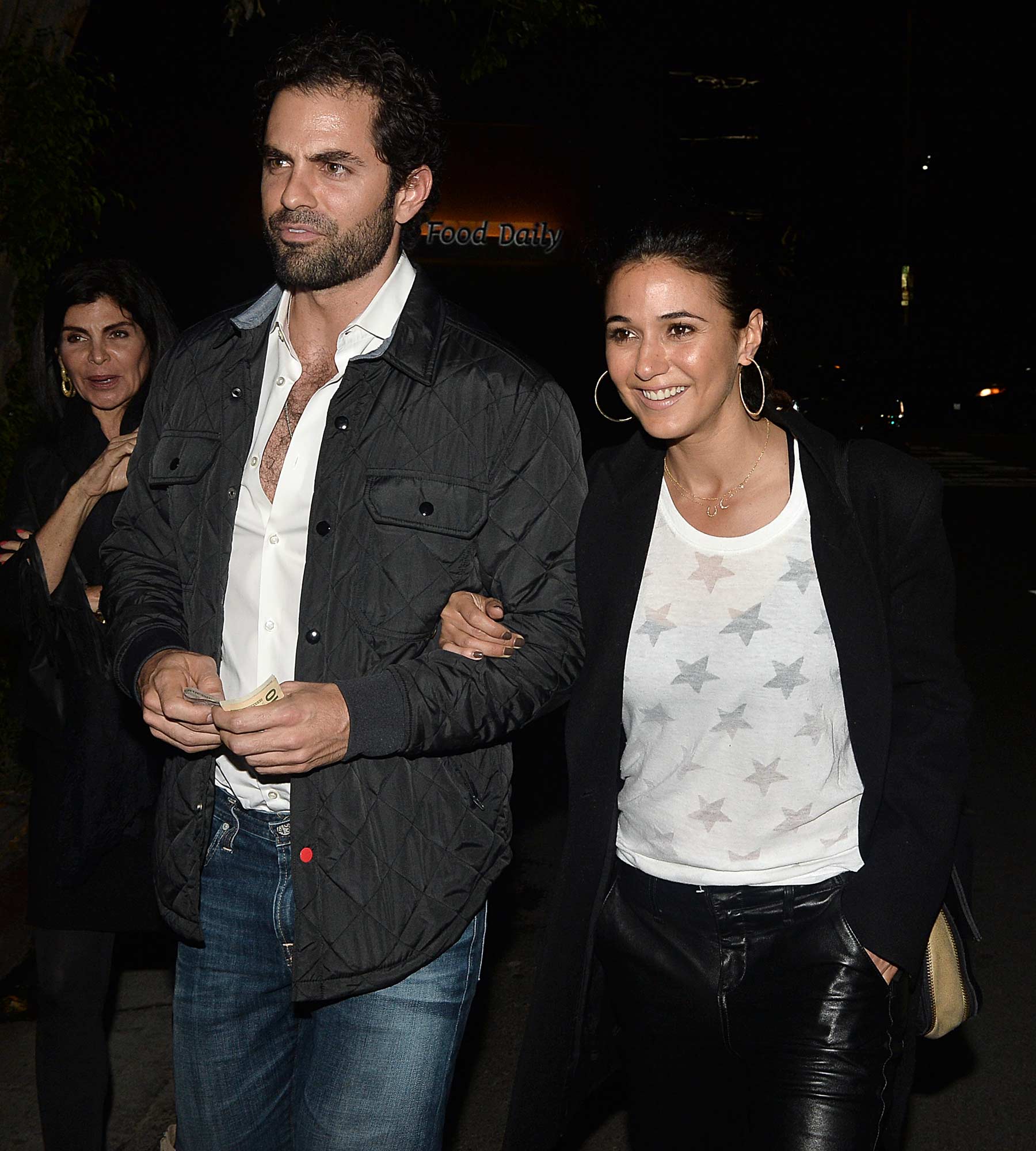 Emmanuelle Chriqui outside a Club