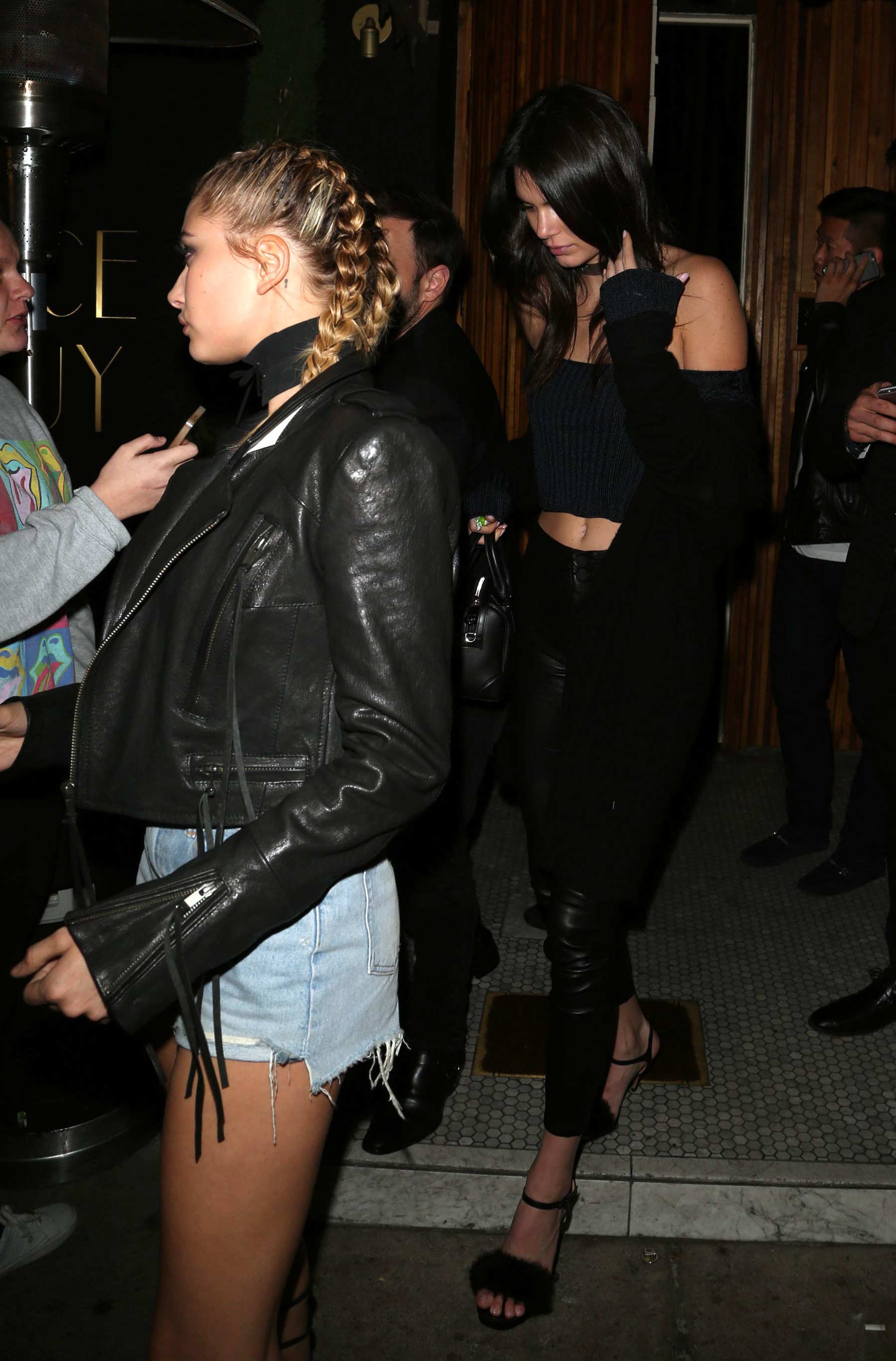 Hailey Baldwin & Kendall Jenner leaving The Nice Guy