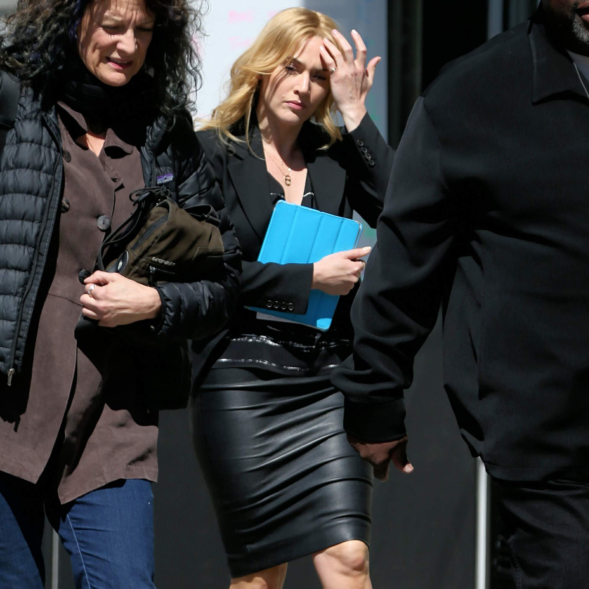 Kate Winslet the set of Collateral Beauty