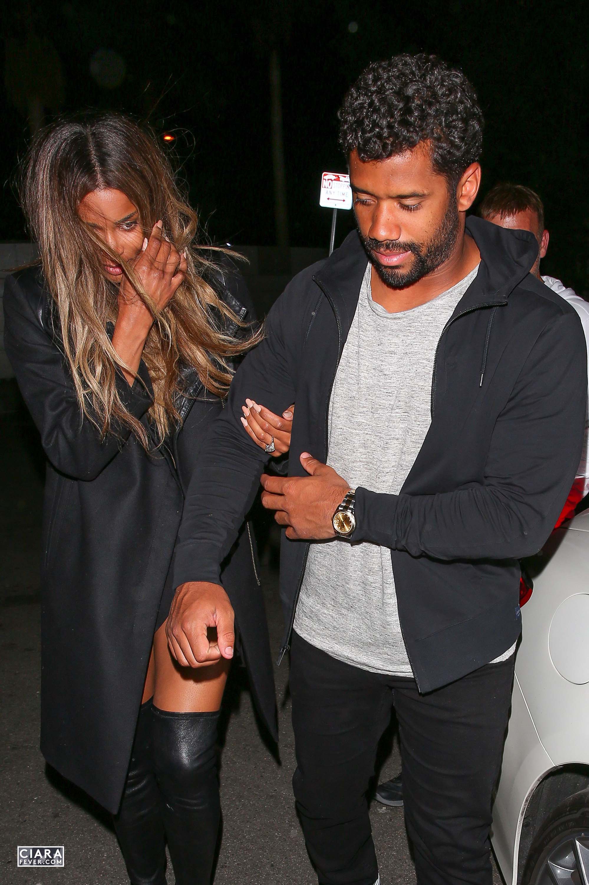 Ciara seen leaving The Nice Guy club