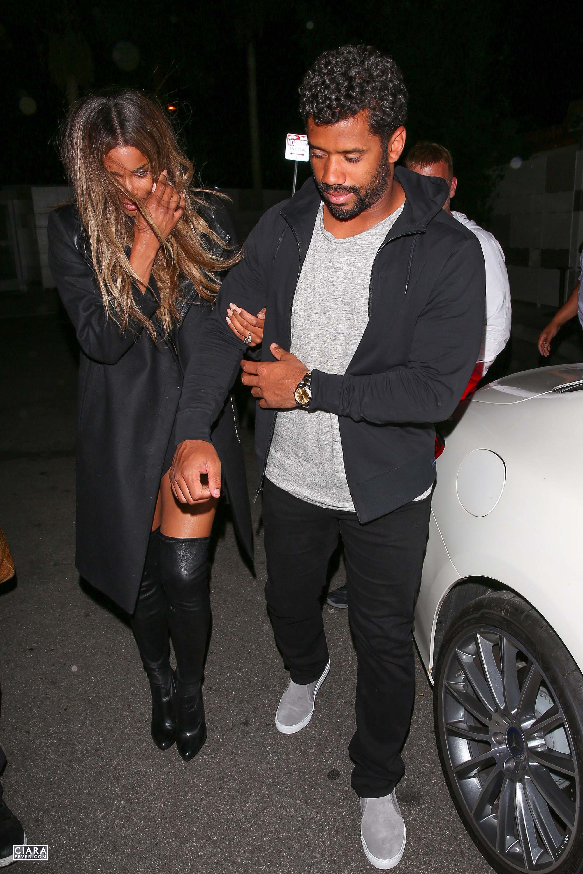 Ciara seen leaving The Nice Guy club