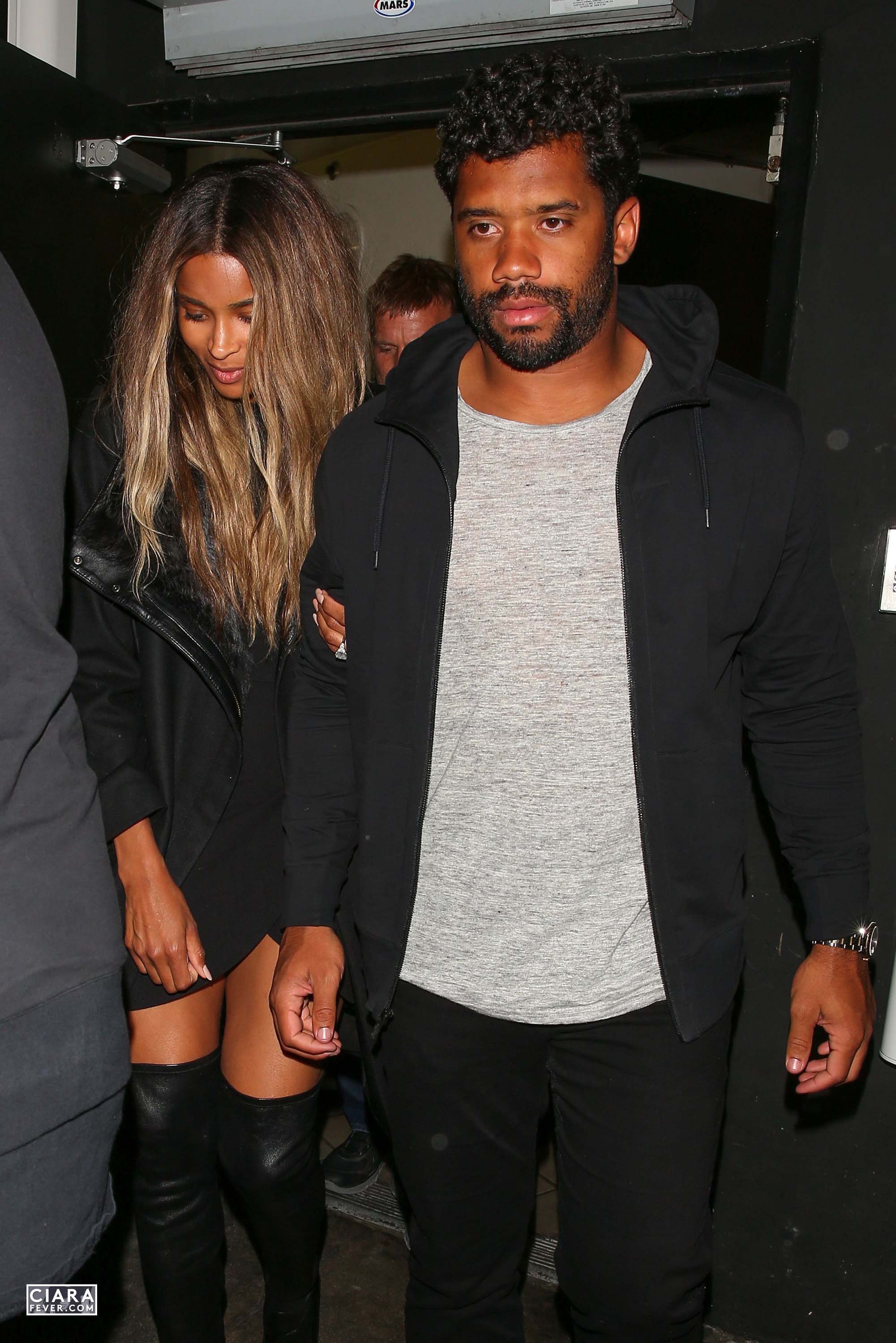 Ciara seen leaving The Nice Guy club