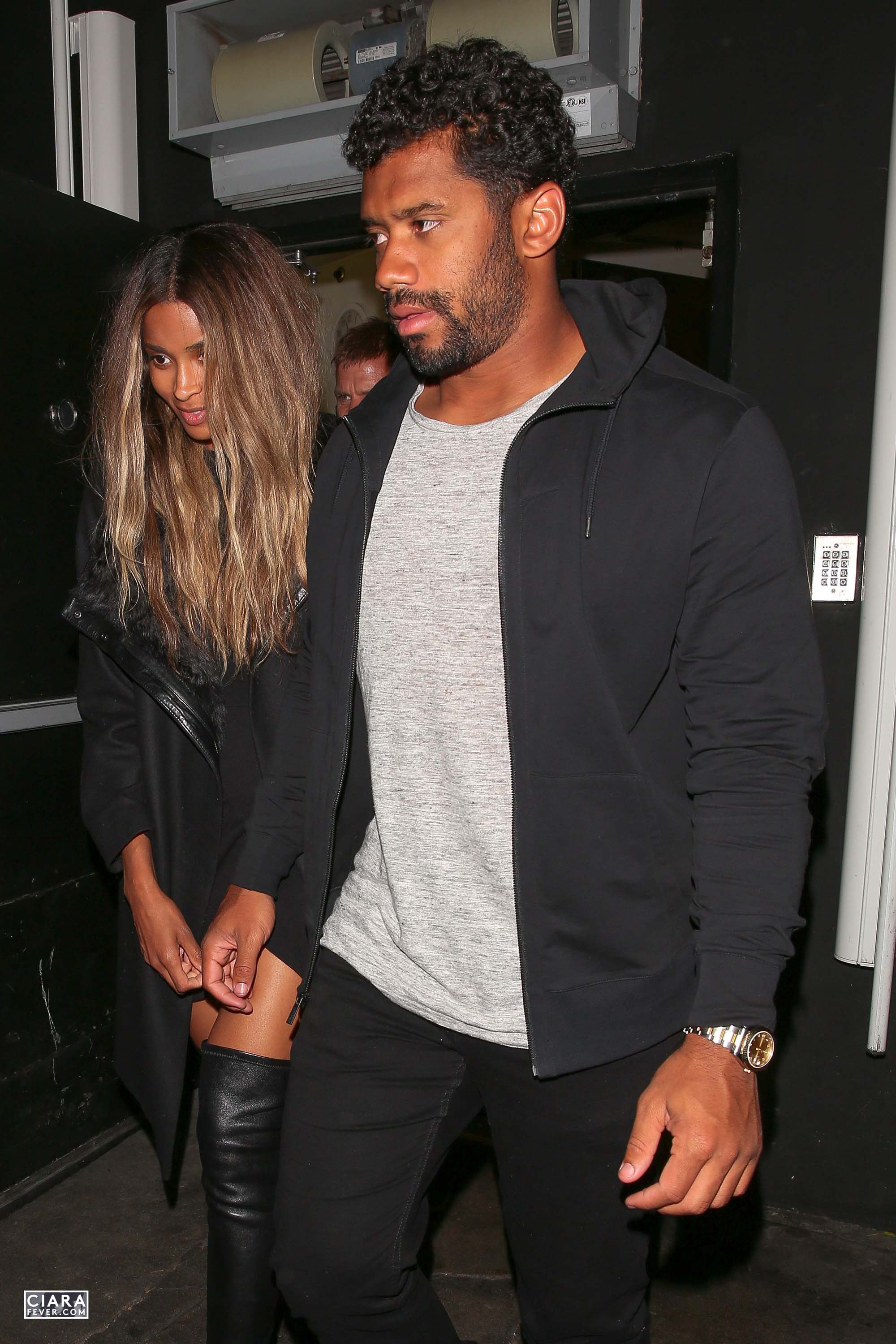 Ciara seen leaving The Nice Guy club