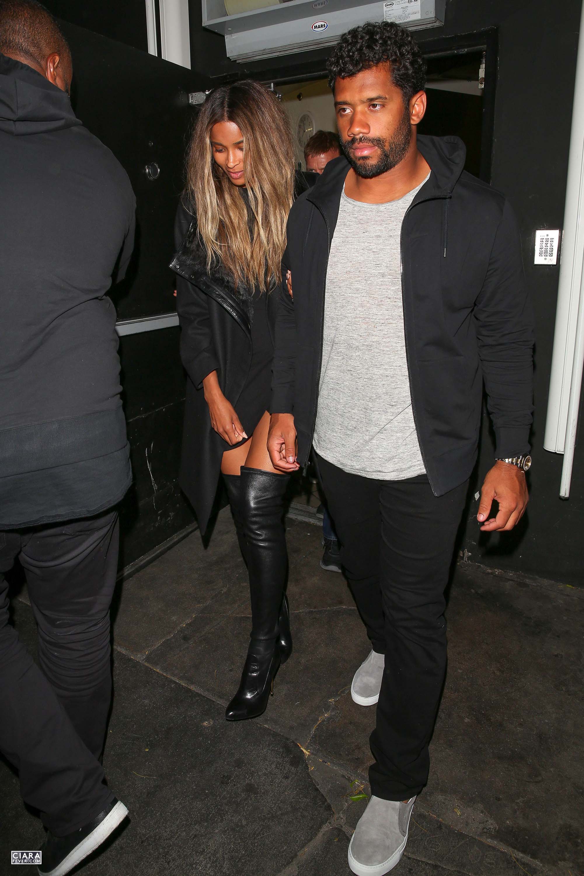 Ciara seen leaving The Nice Guy club