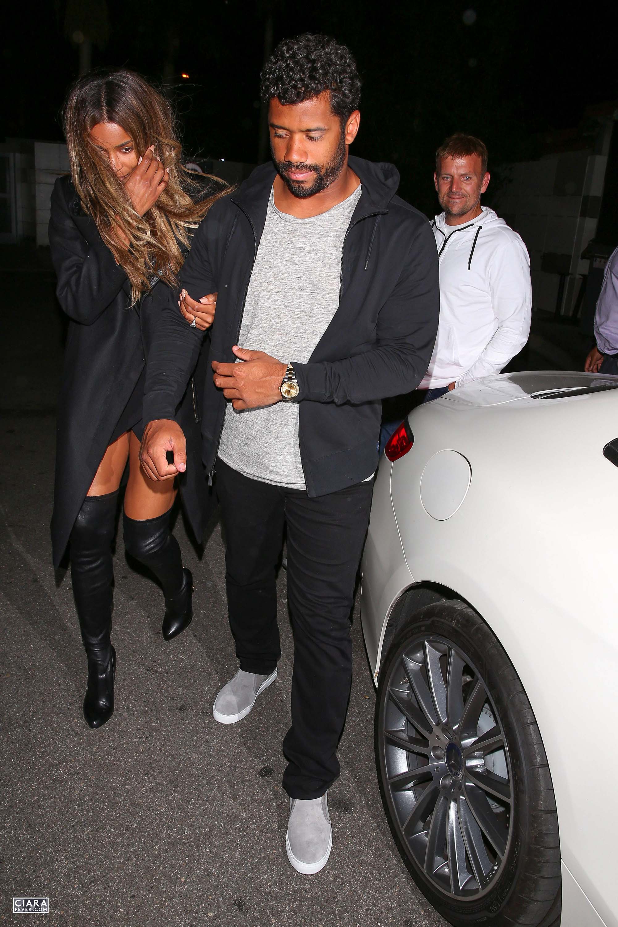 Ciara seen leaving The Nice Guy club