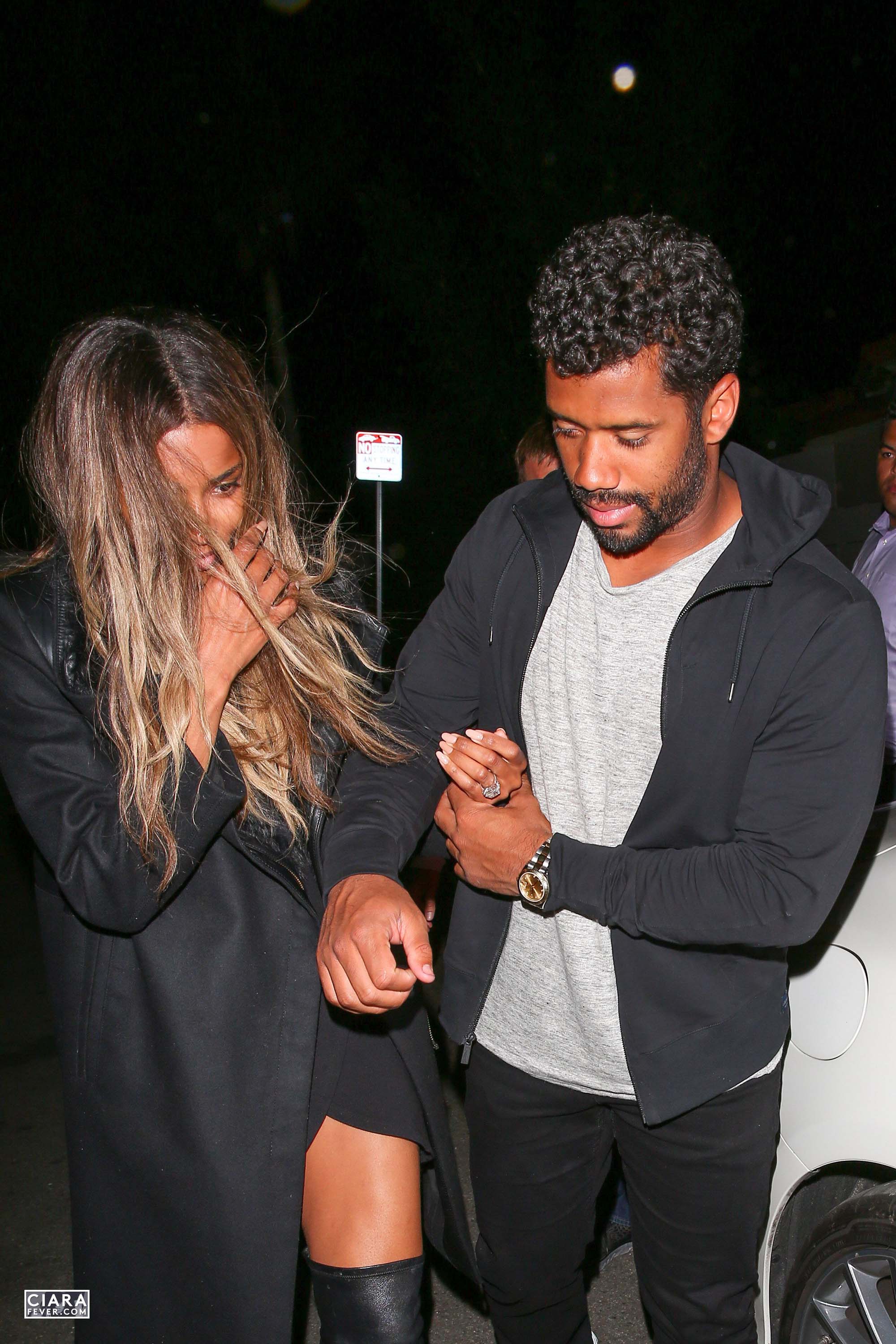 Ciara seen leaving The Nice Guy club