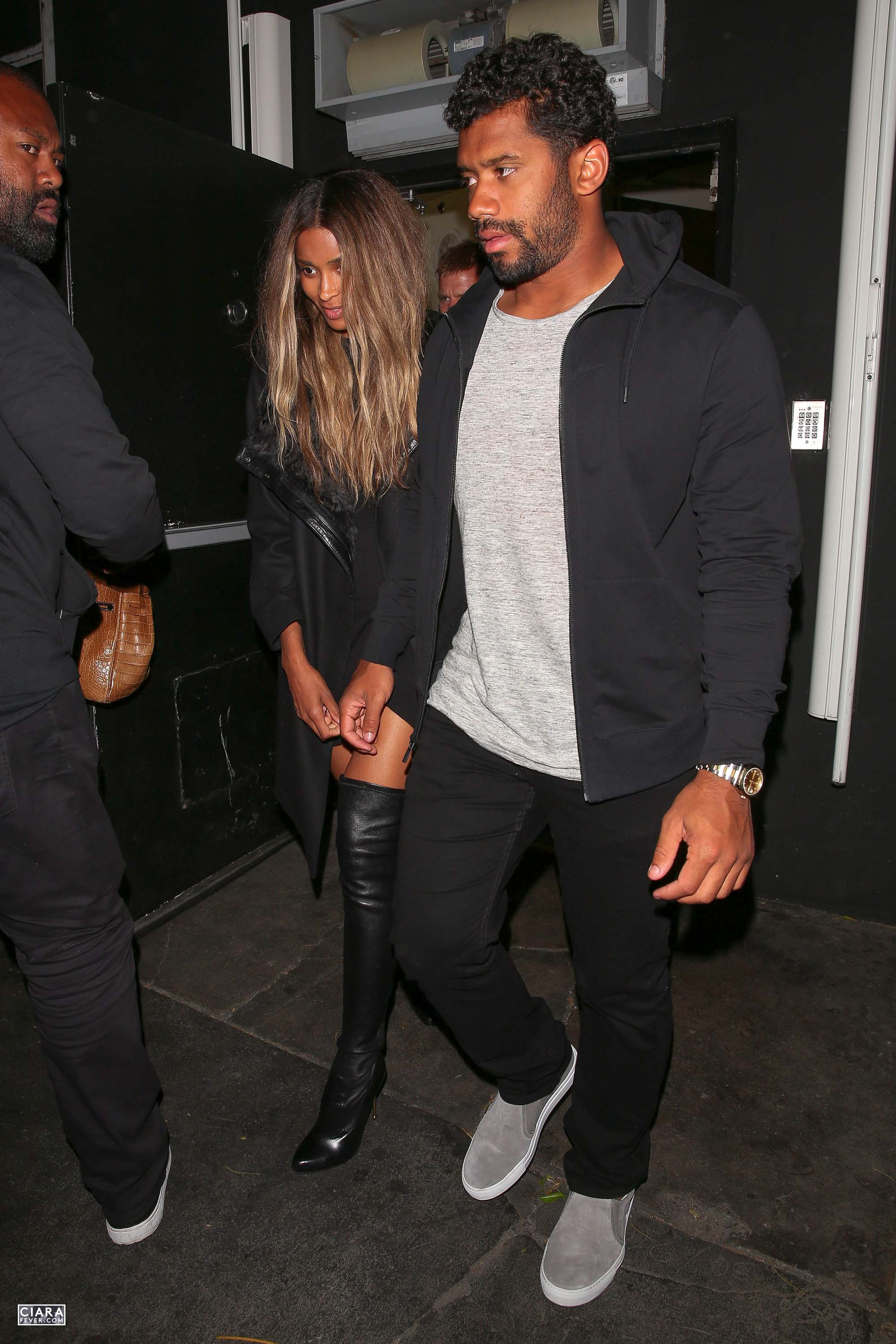 Ciara seen leaving The Nice Guy club