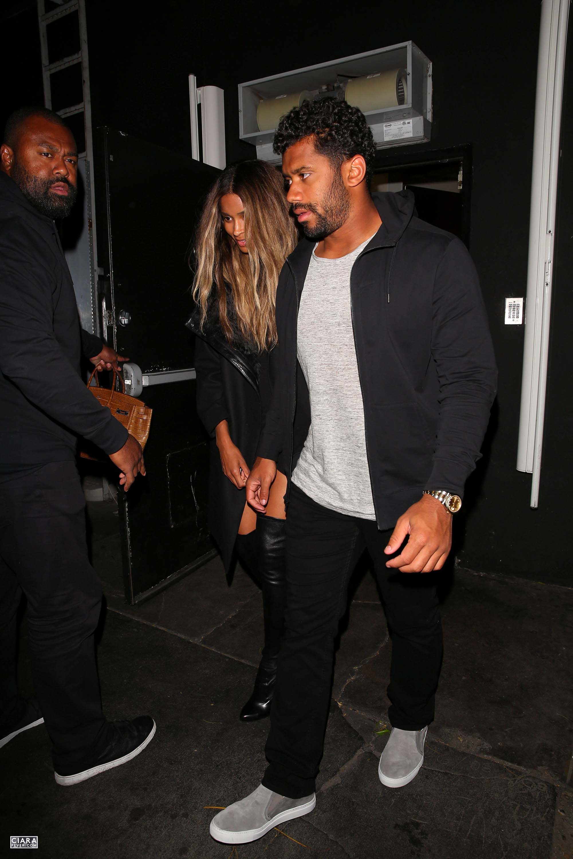 Ciara seen leaving The Nice Guy club