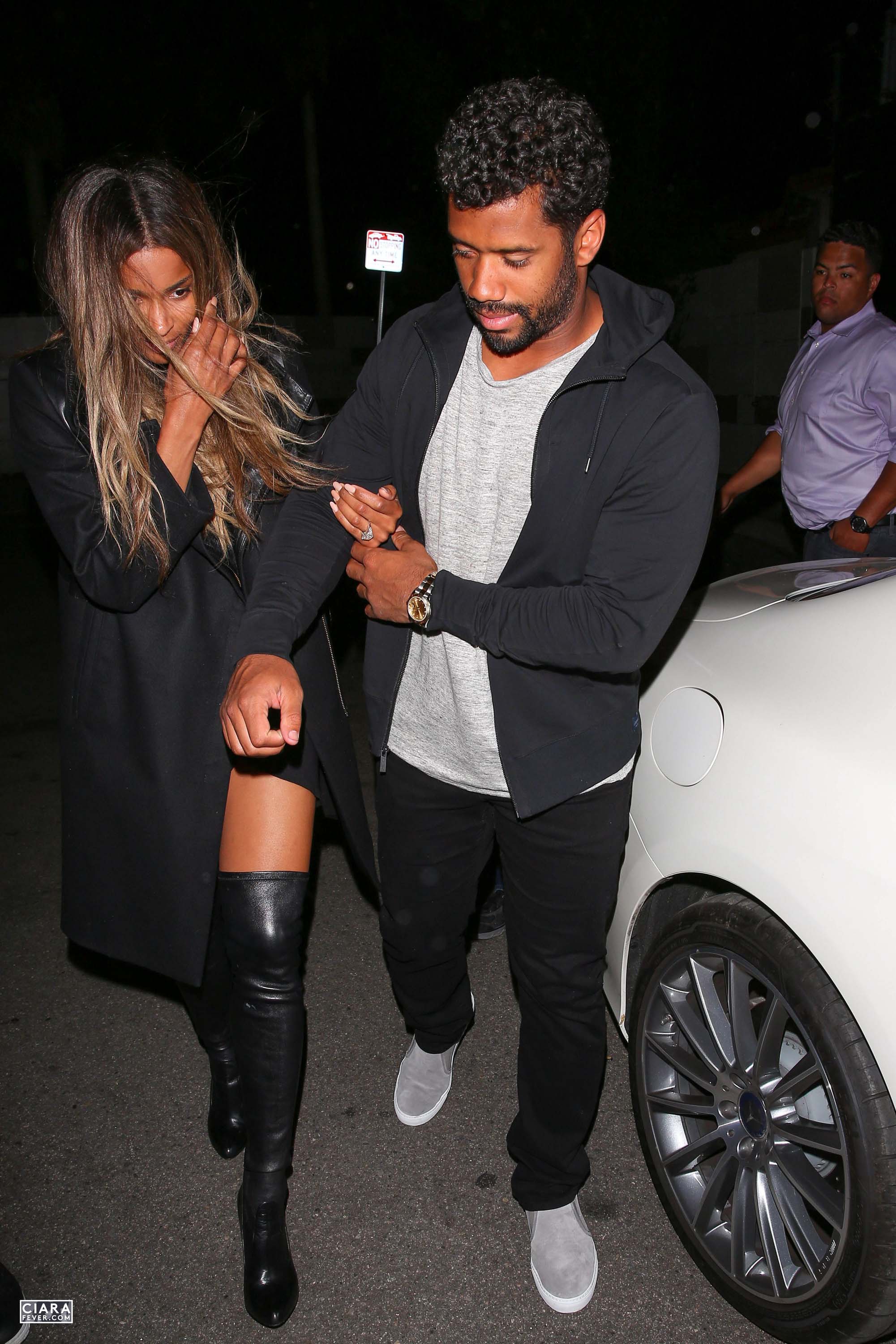 Ciara seen leaving The Nice Guy club