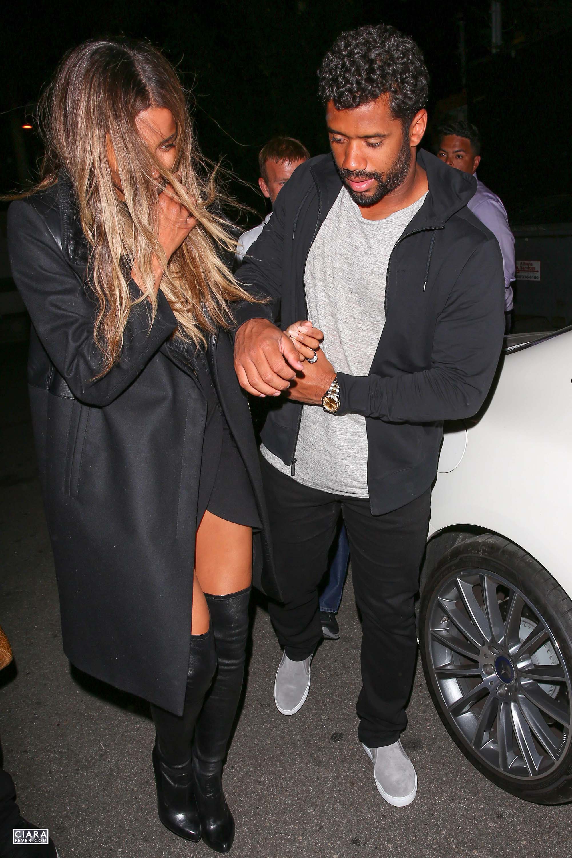 Ciara seen leaving The Nice Guy club