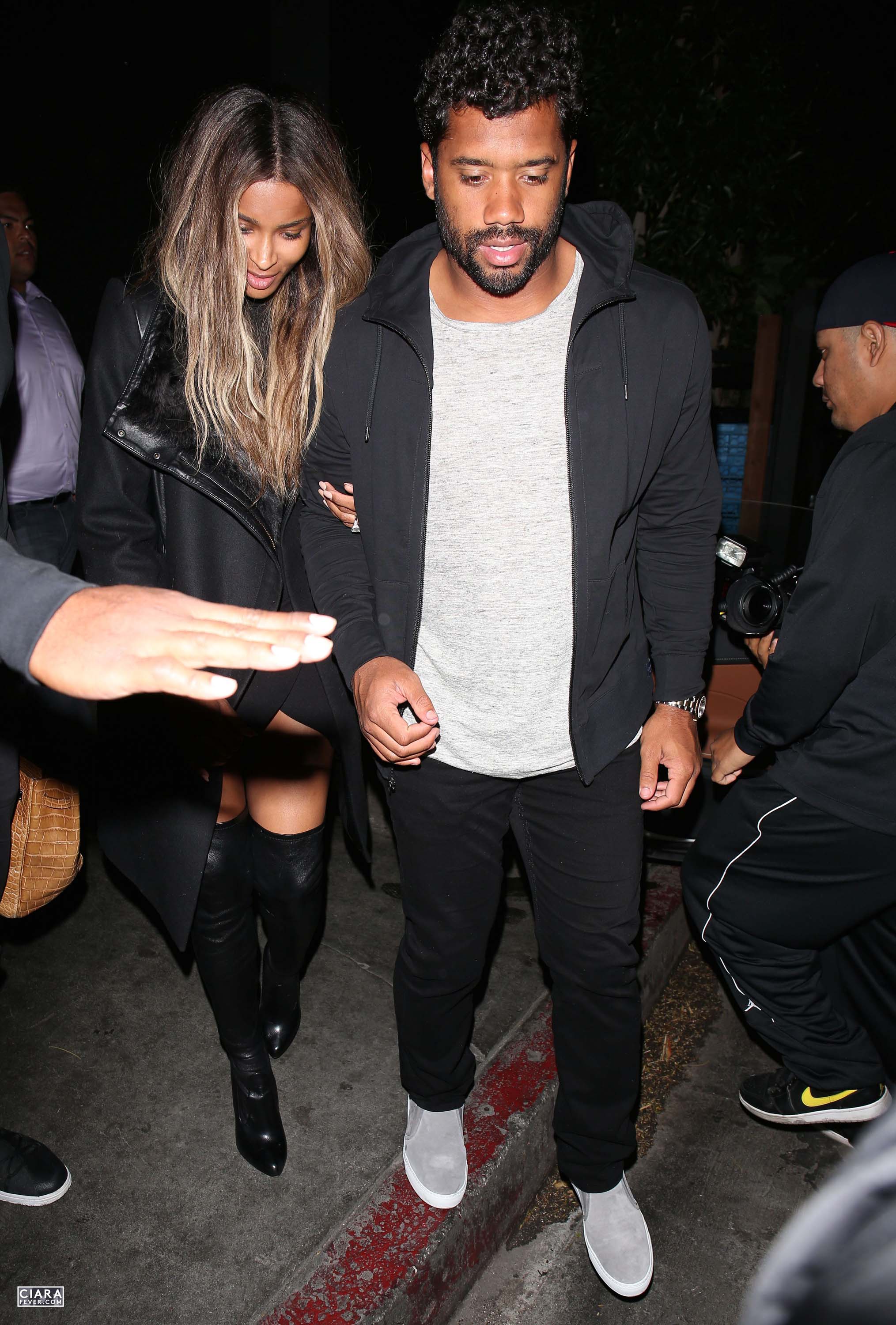 Ciara seen leaving The Nice Guy club