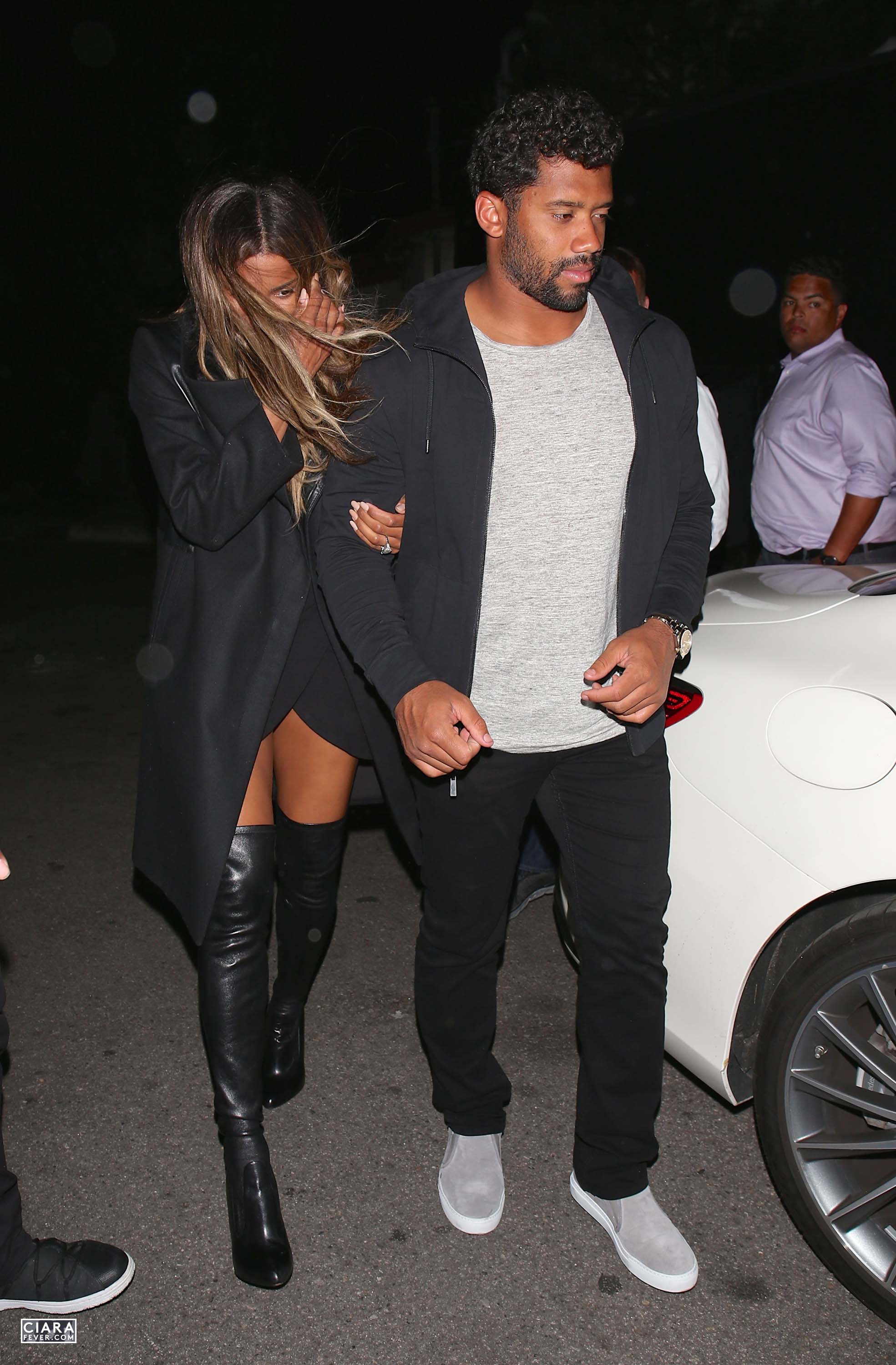 Ciara seen leaving The Nice Guy club