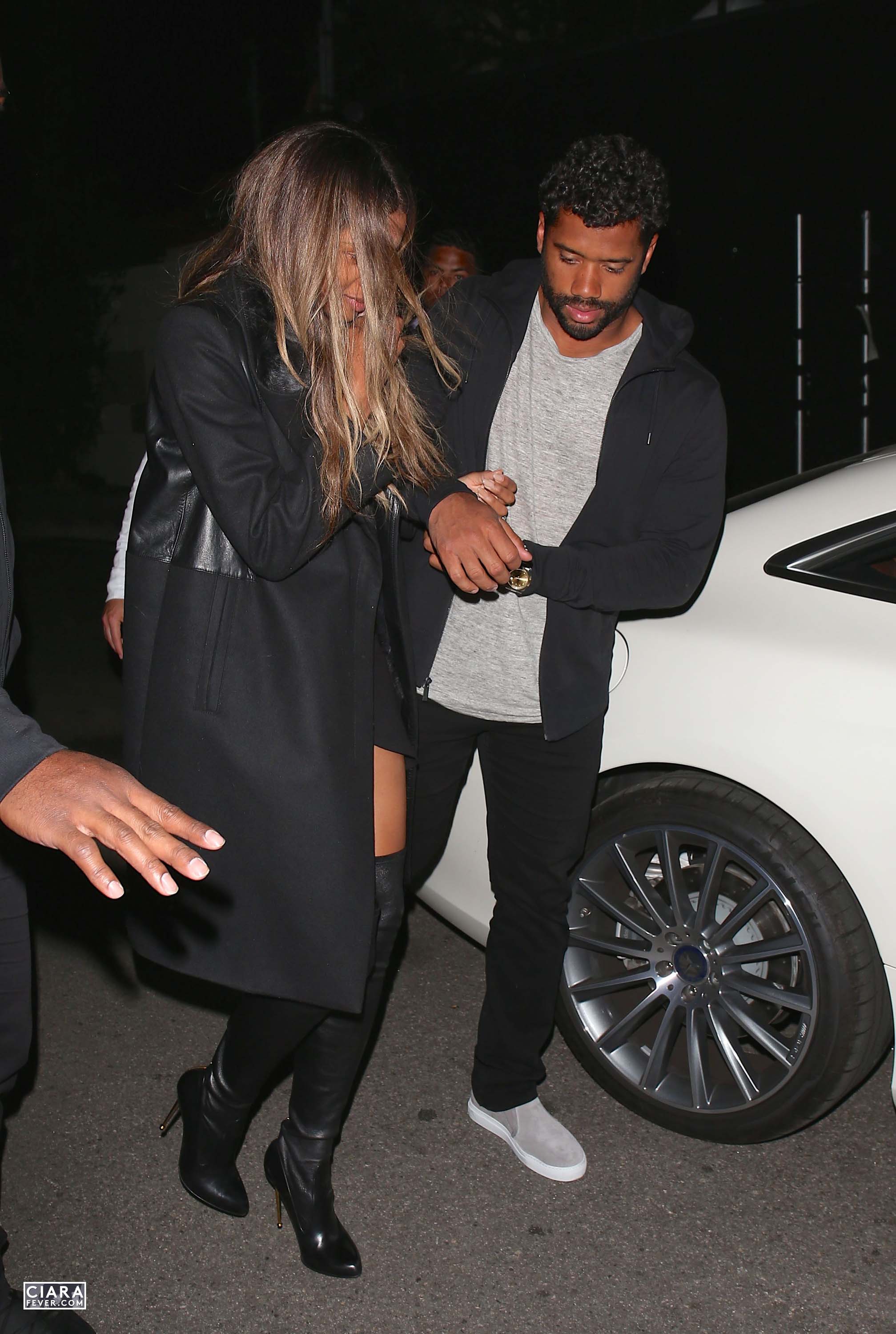 Ciara seen leaving The Nice Guy club