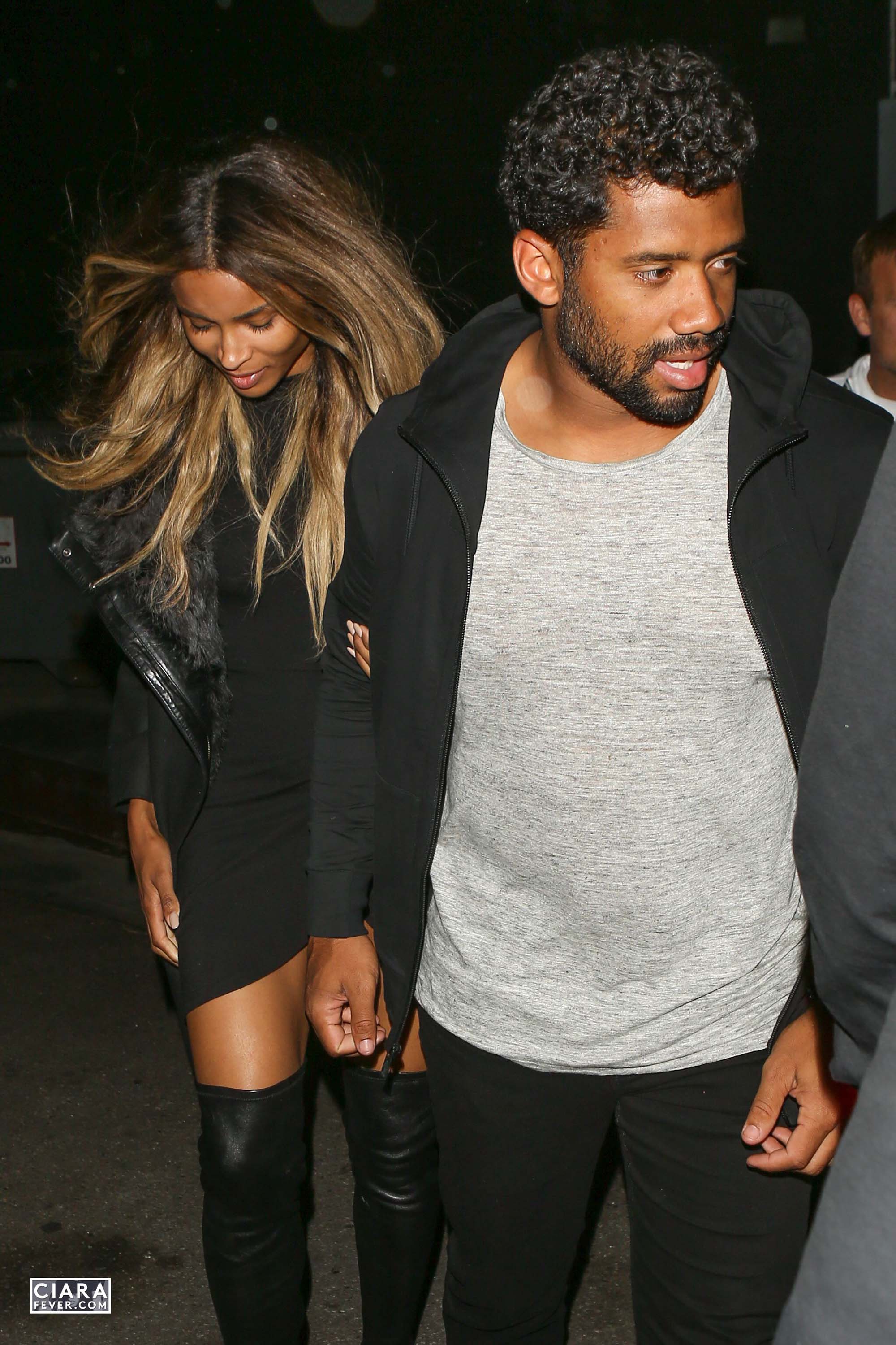 Ciara seen leaving The Nice Guy club