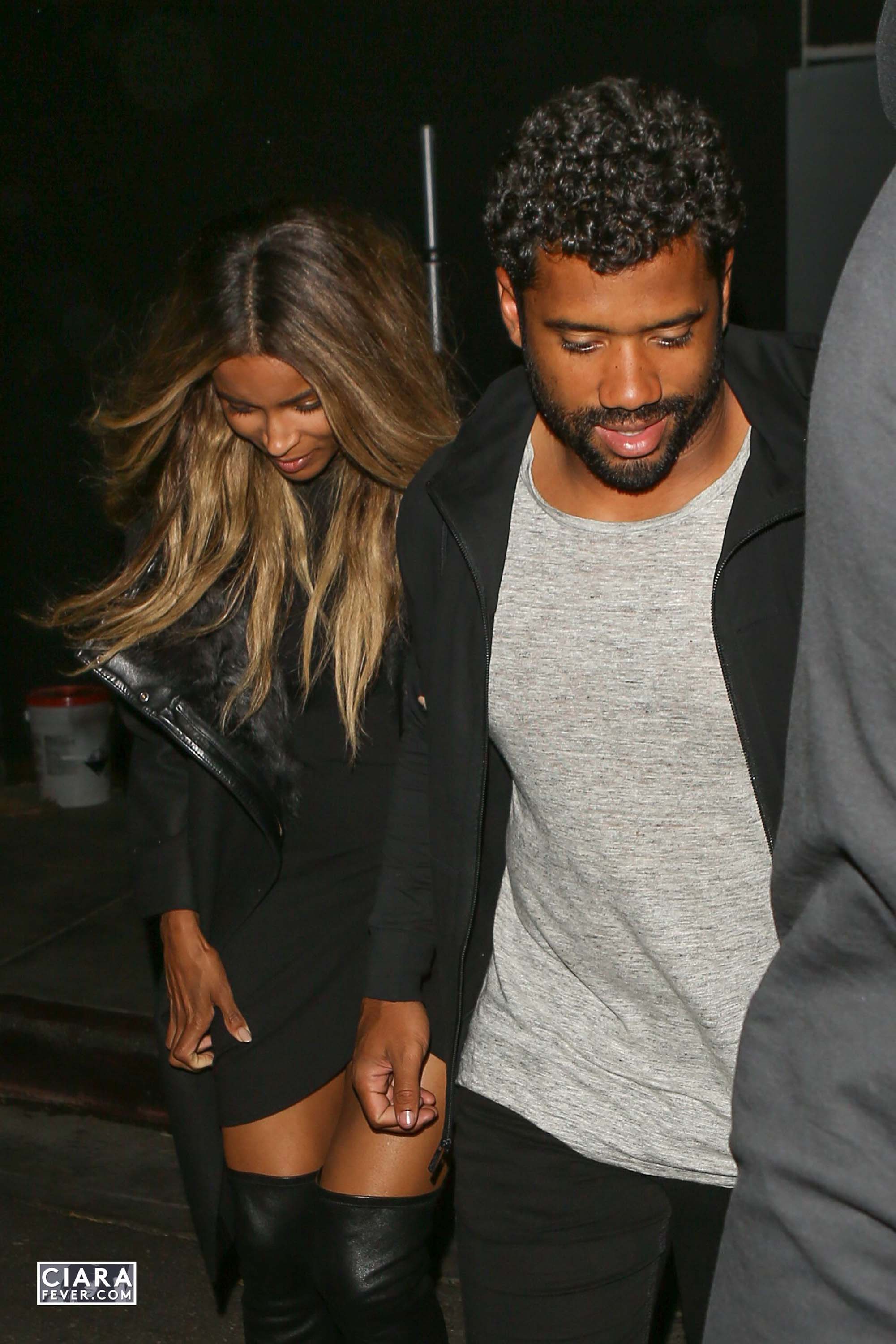 Ciara seen leaving The Nice Guy club