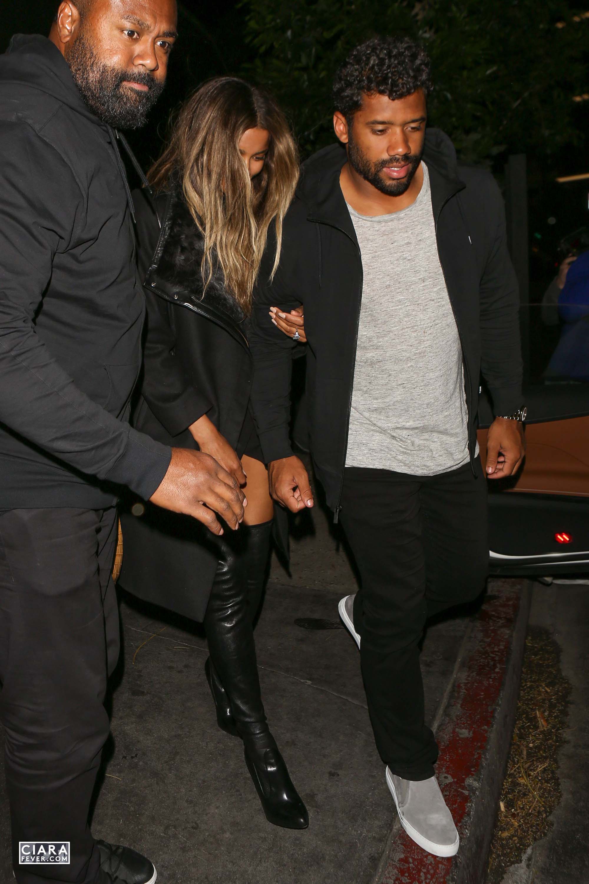 Ciara seen leaving The Nice Guy club