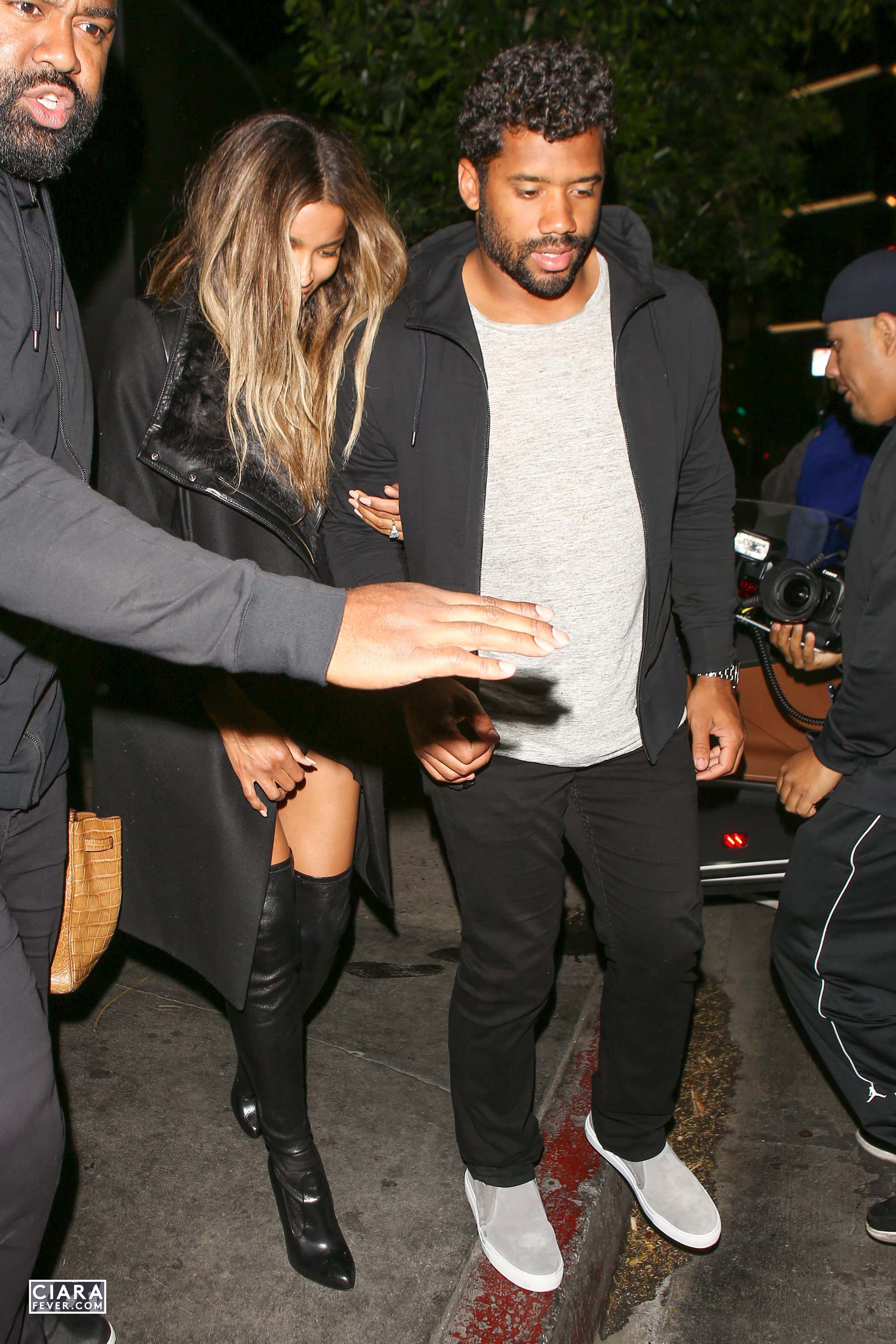 Ciara seen leaving The Nice Guy club