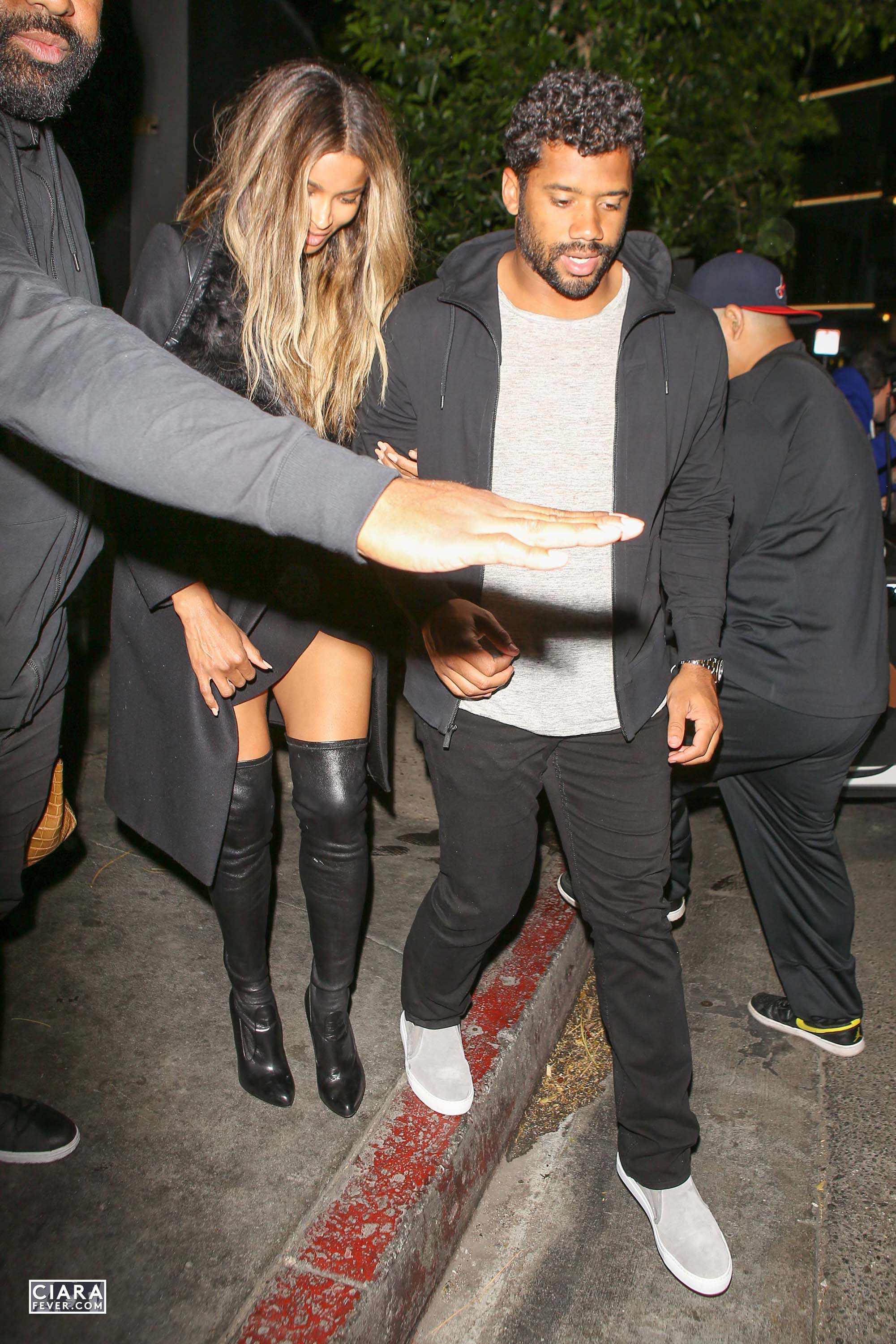 Ciara seen leaving The Nice Guy club