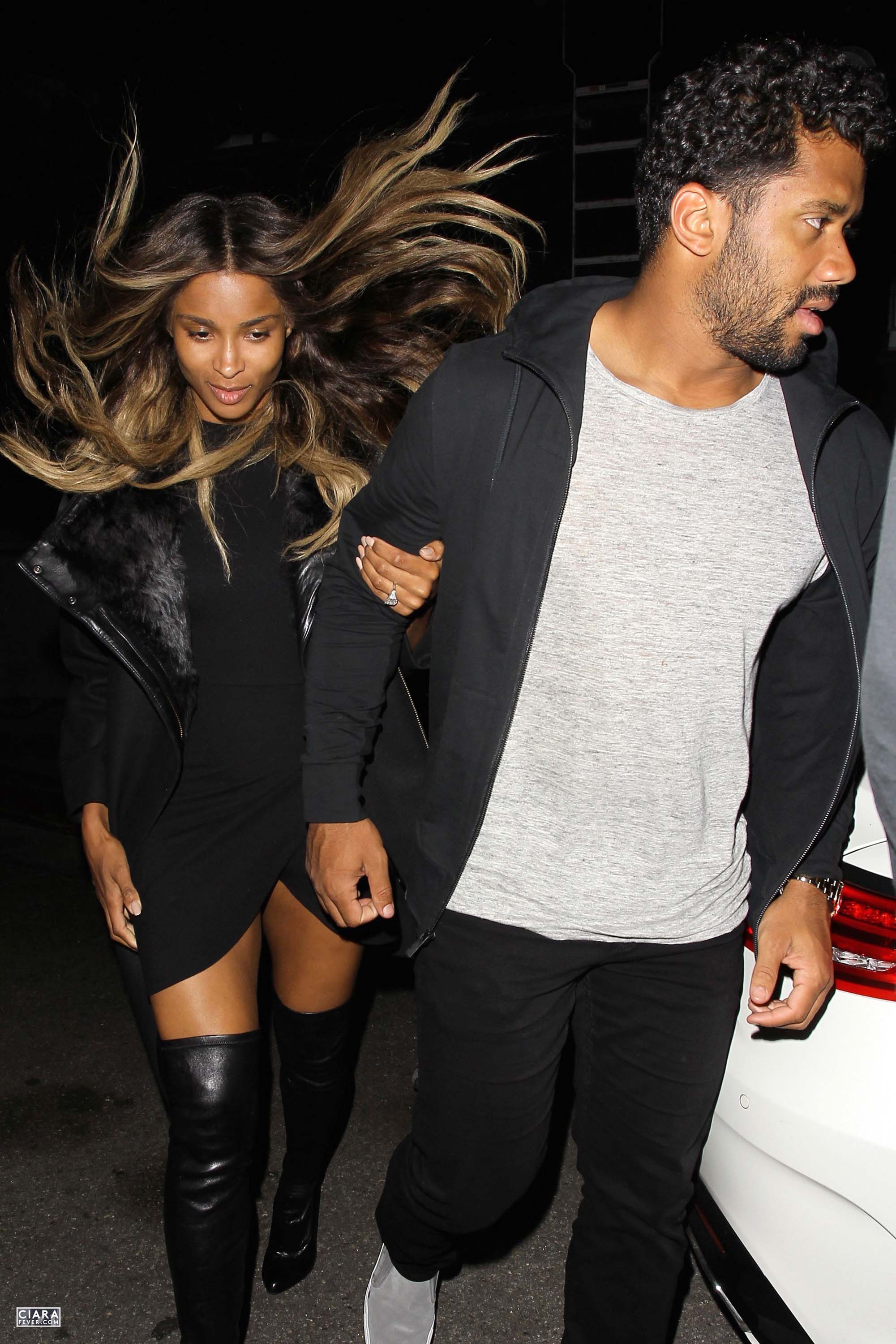 Ciara seen leaving The Nice Guy club