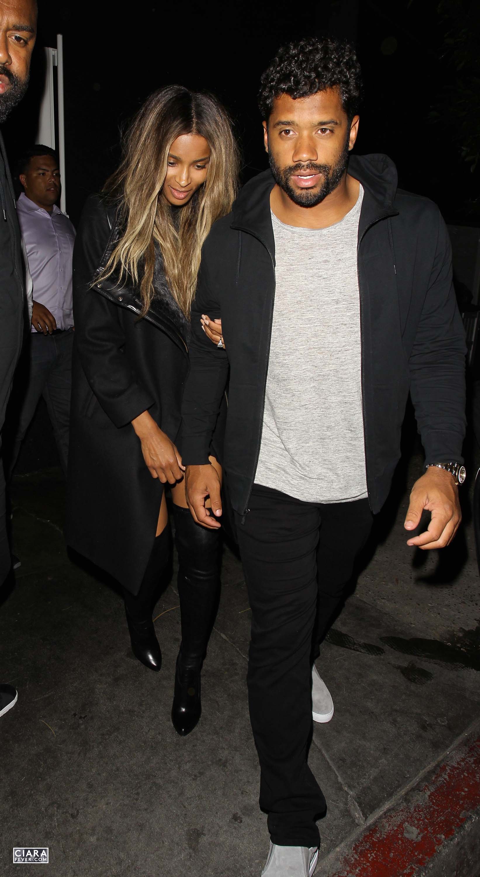 Ciara seen leaving The Nice Guy club