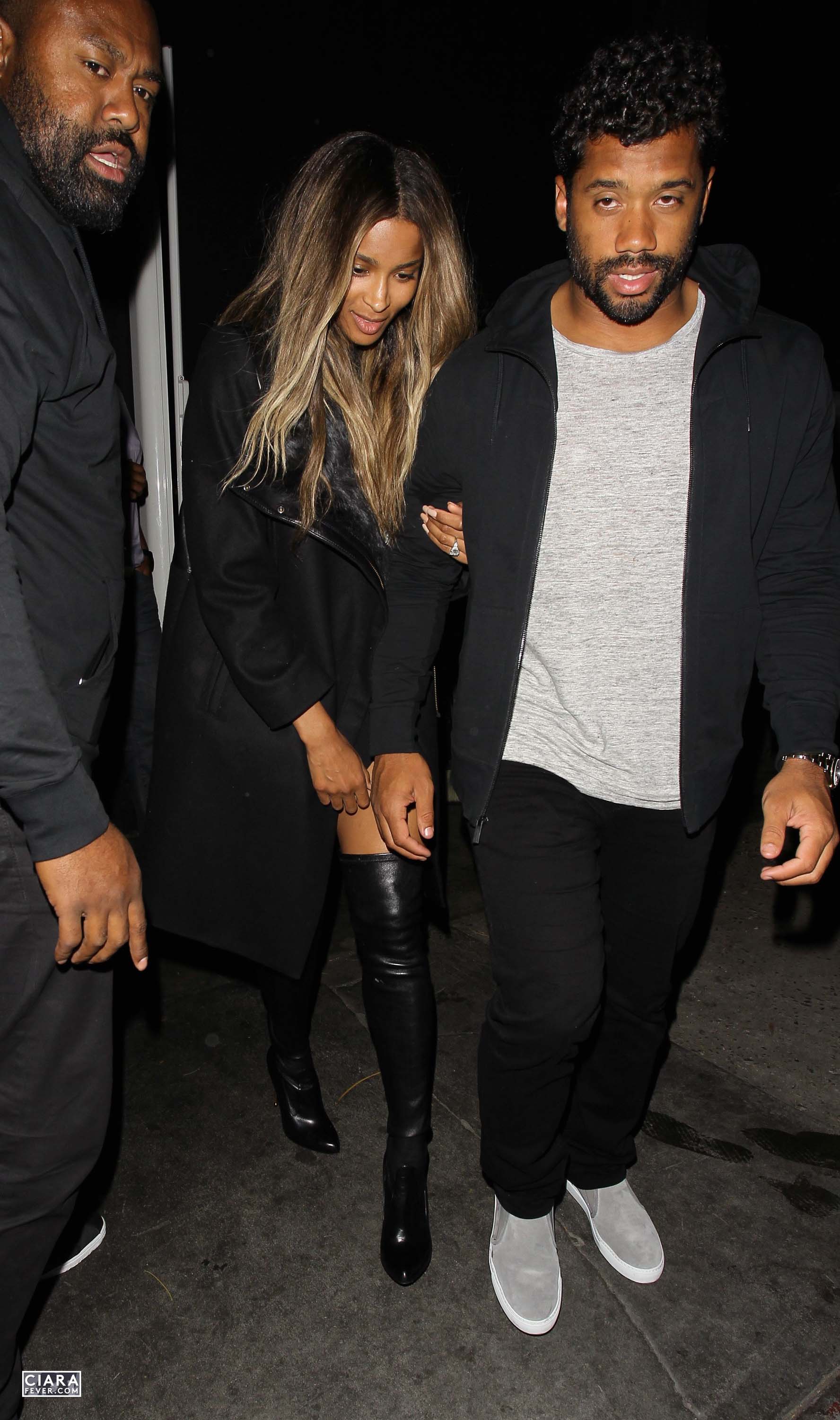 Ciara seen leaving The Nice Guy club