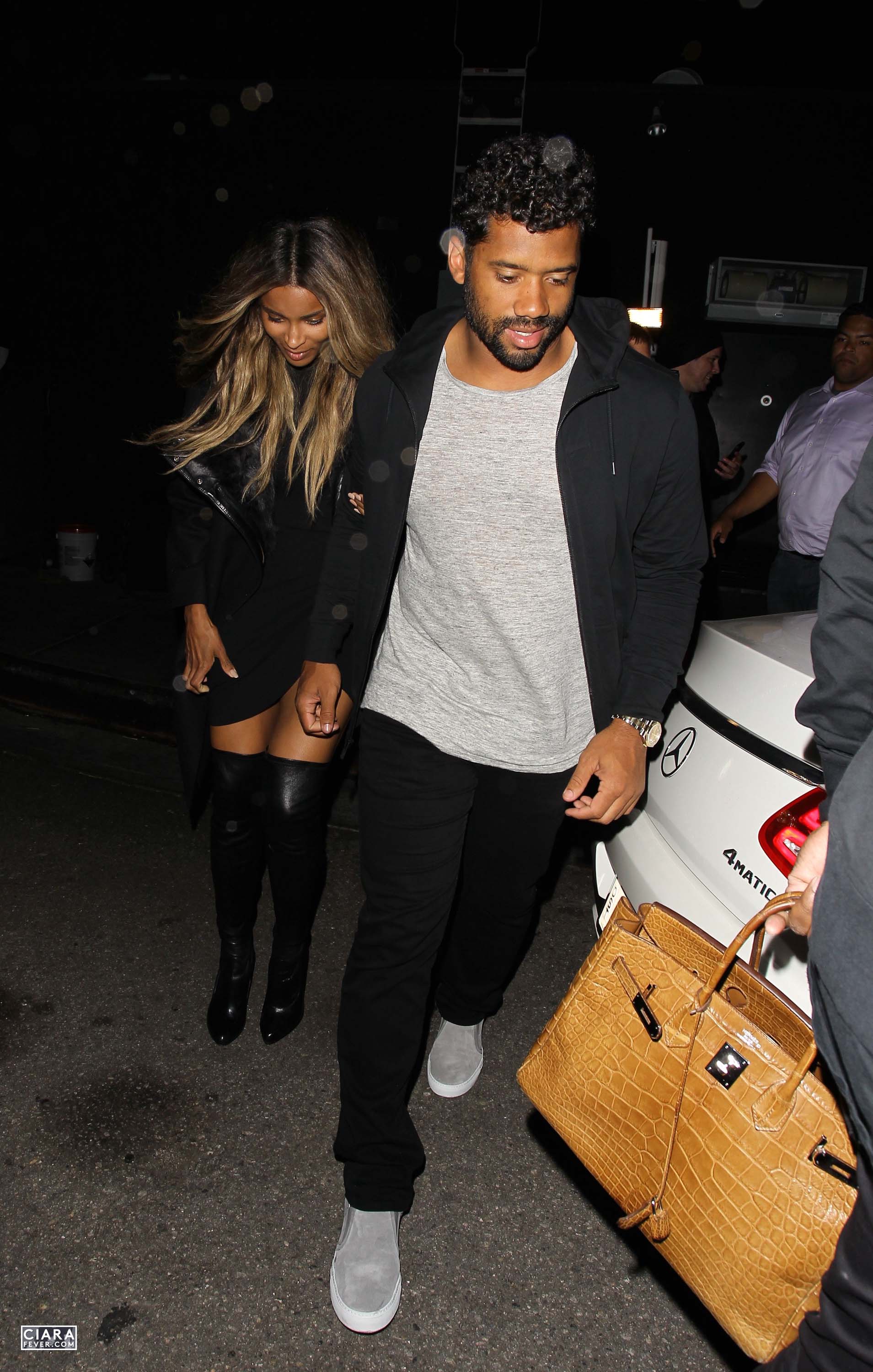 Ciara seen leaving The Nice Guy club