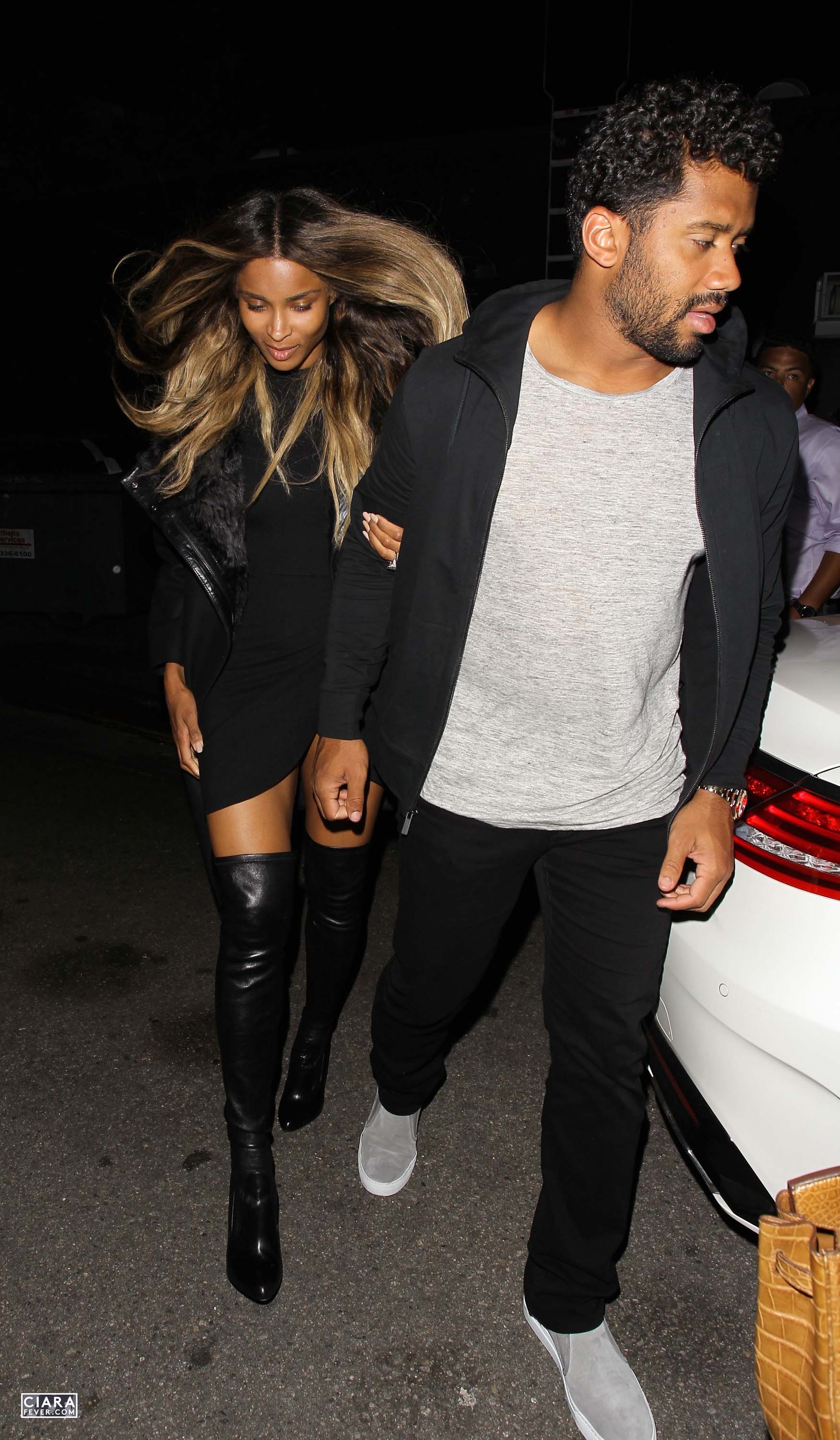 Ciara seen leaving The Nice Guy club