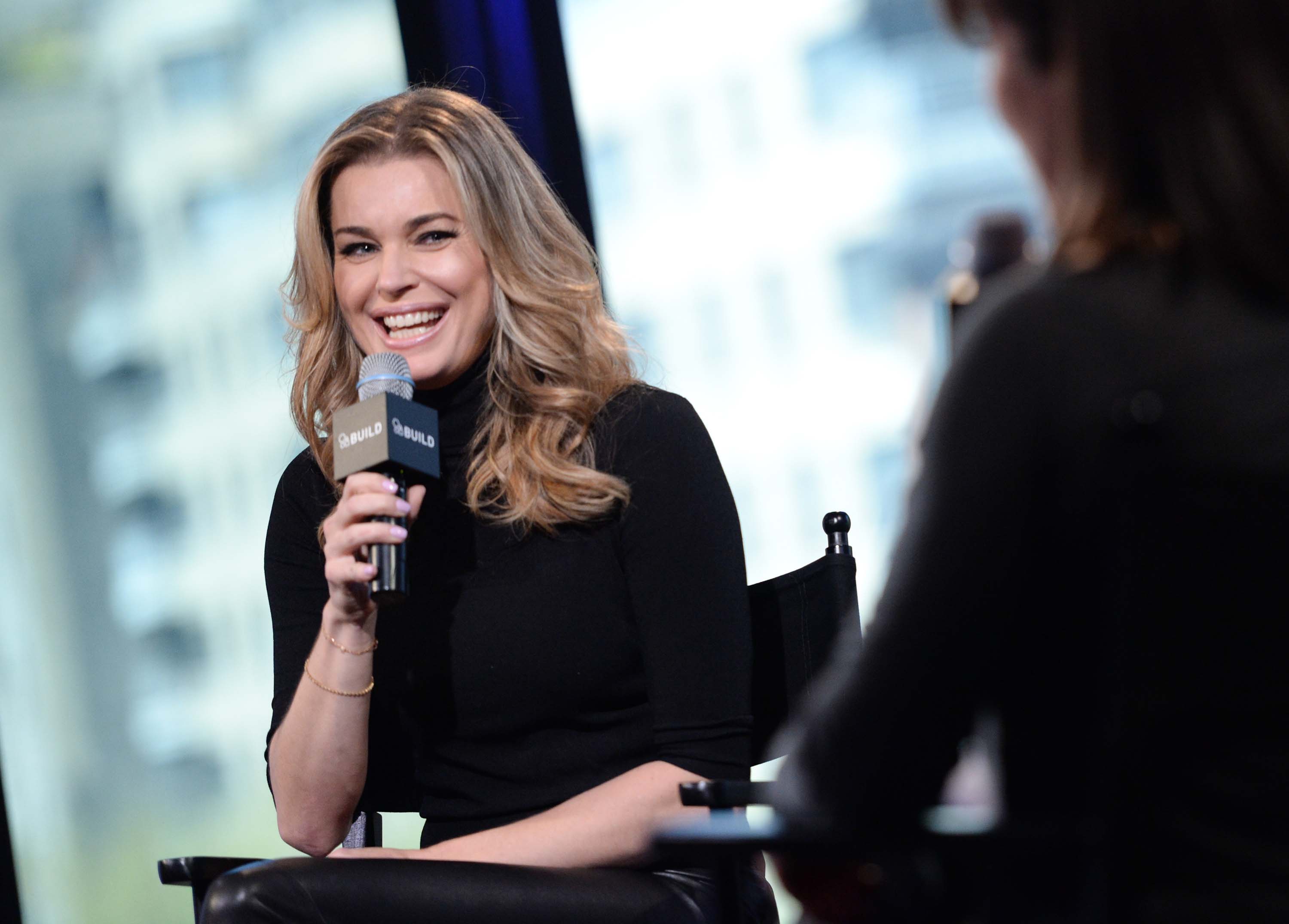 Rebecca Romijn at AOL Build in NYC