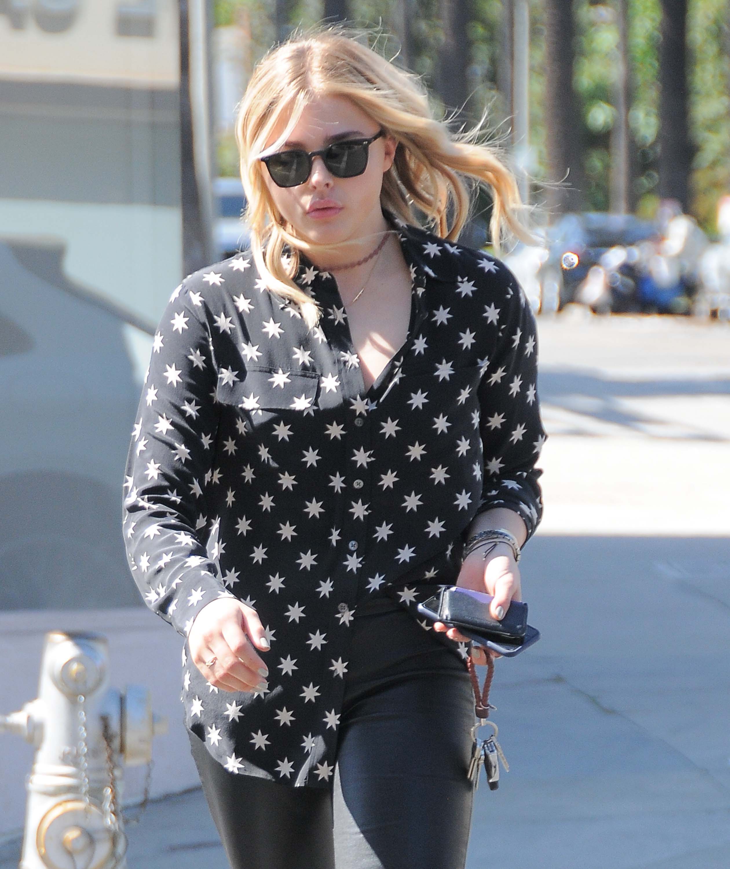 Chloe Moretz shopping at Rite Aid in Beverly Hills